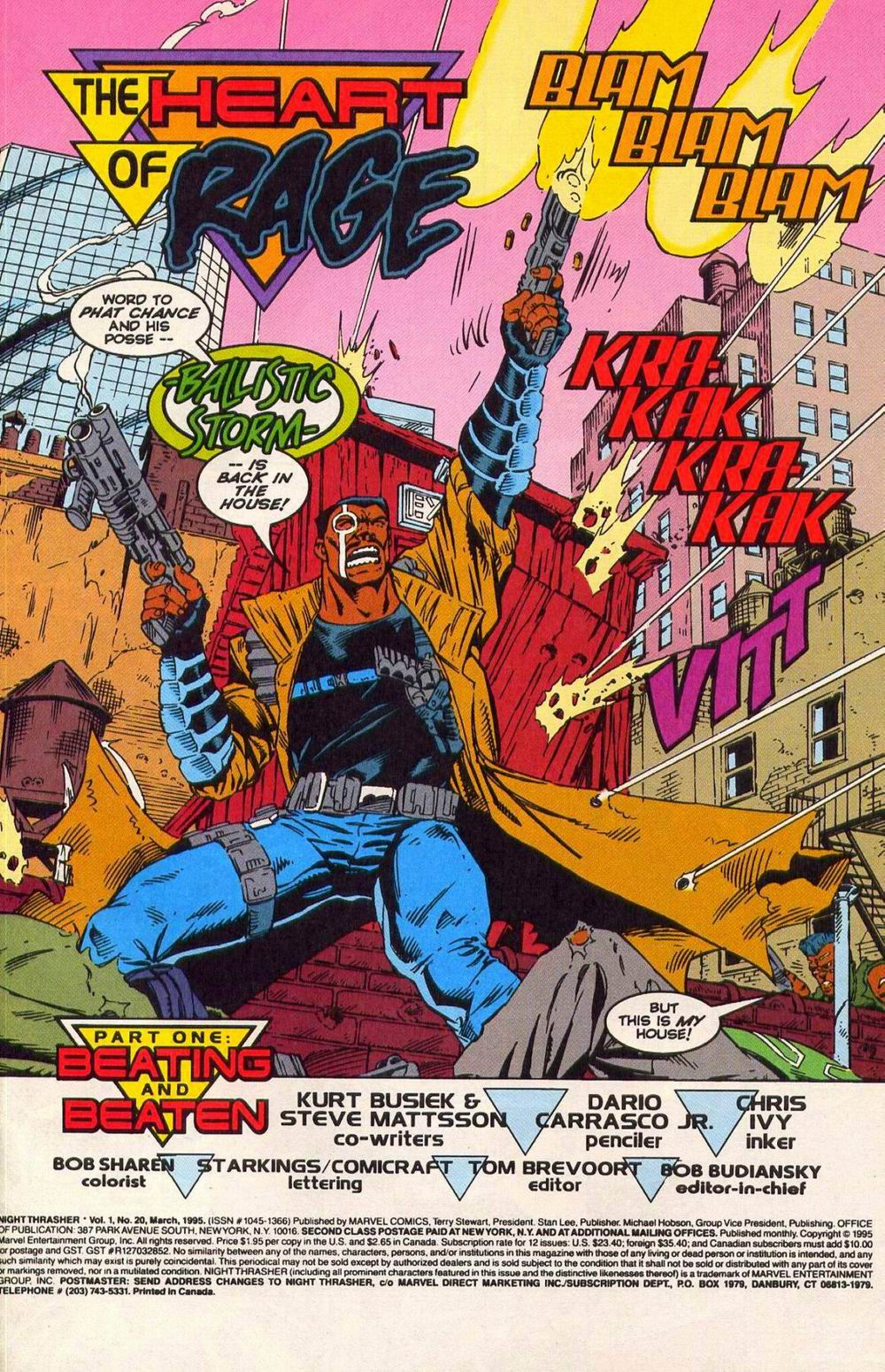 Read online Night Thrasher comic -  Issue #20 - 2