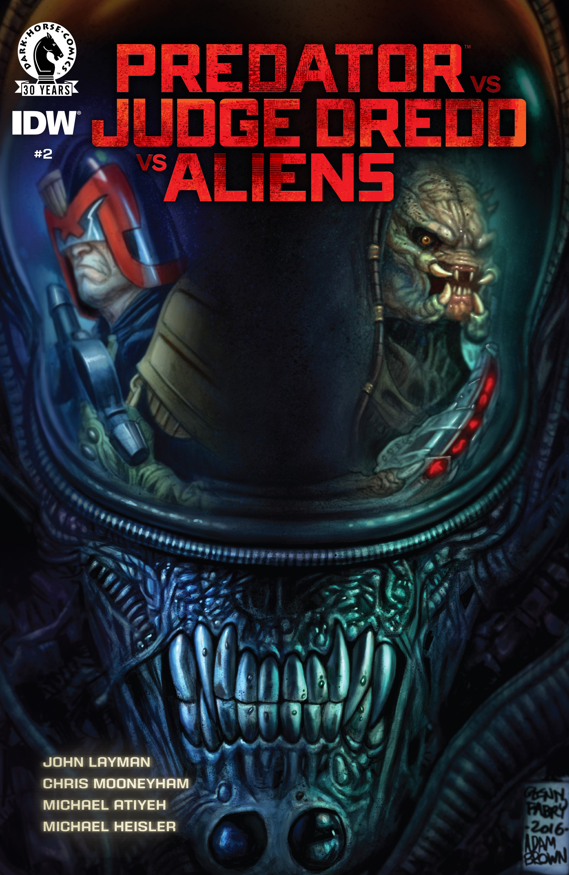 Read online Predator Vs. Judge Dredd Vs. Aliens comic -  Issue #2 - 1