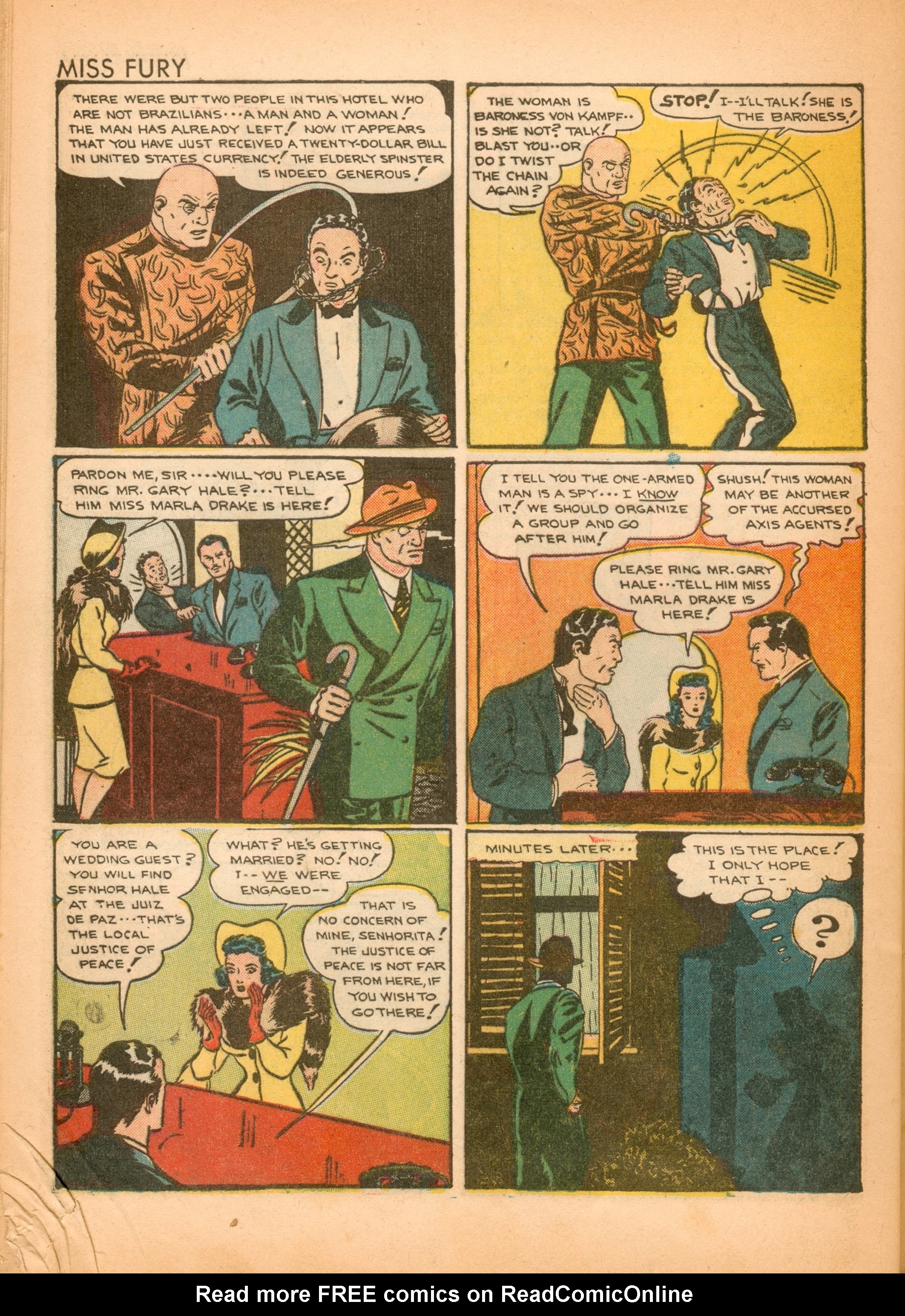 Read online Miss Fury (1942) comic -  Issue #2 - 46