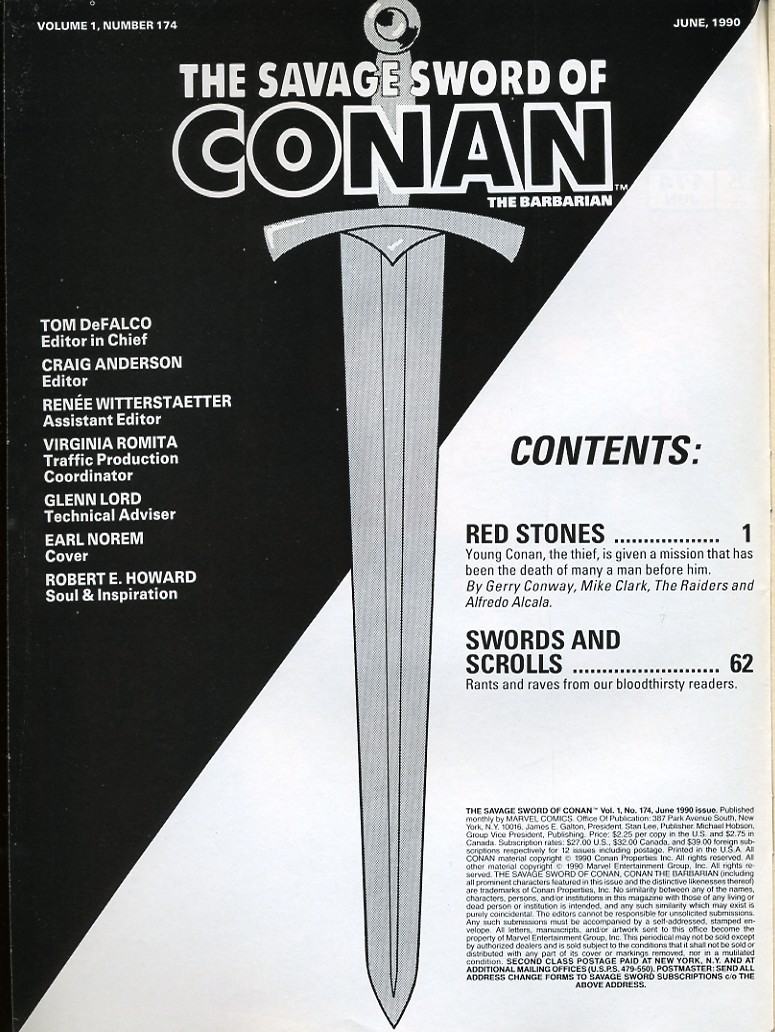 Read online The Savage Sword Of Conan comic -  Issue #174 - 2