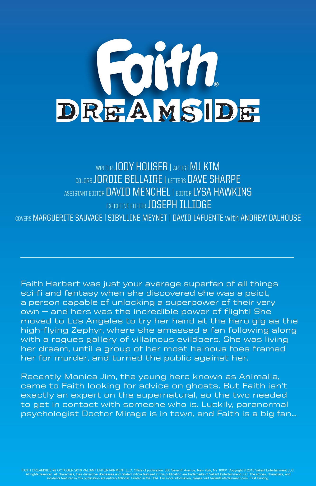 Read online Faith Dreamside comic -  Issue #2 - 2