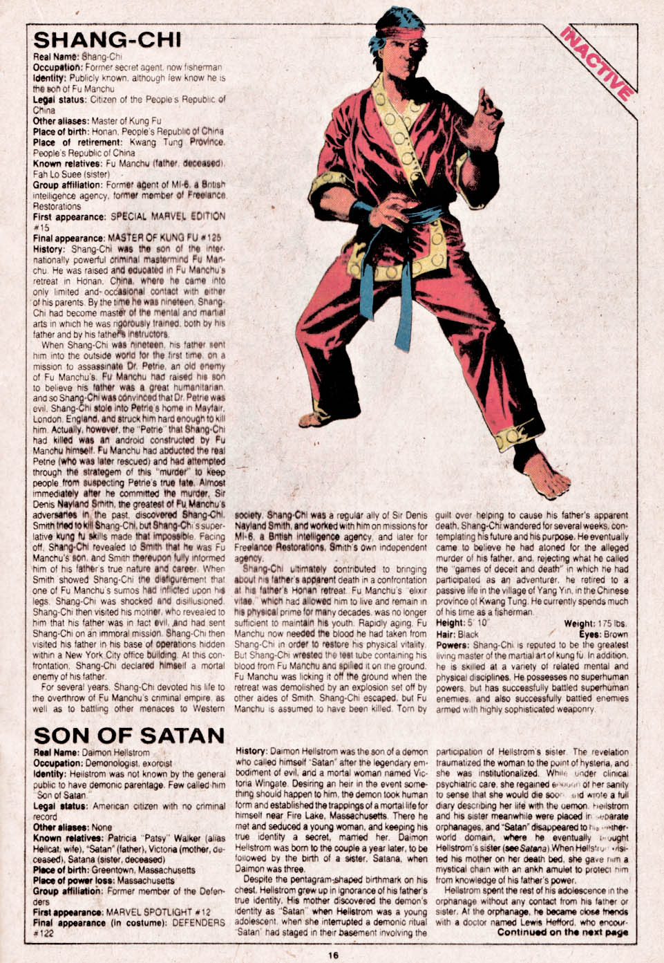 Read online The Official Handbook of the Marvel Universe comic -  Issue #14 - 17