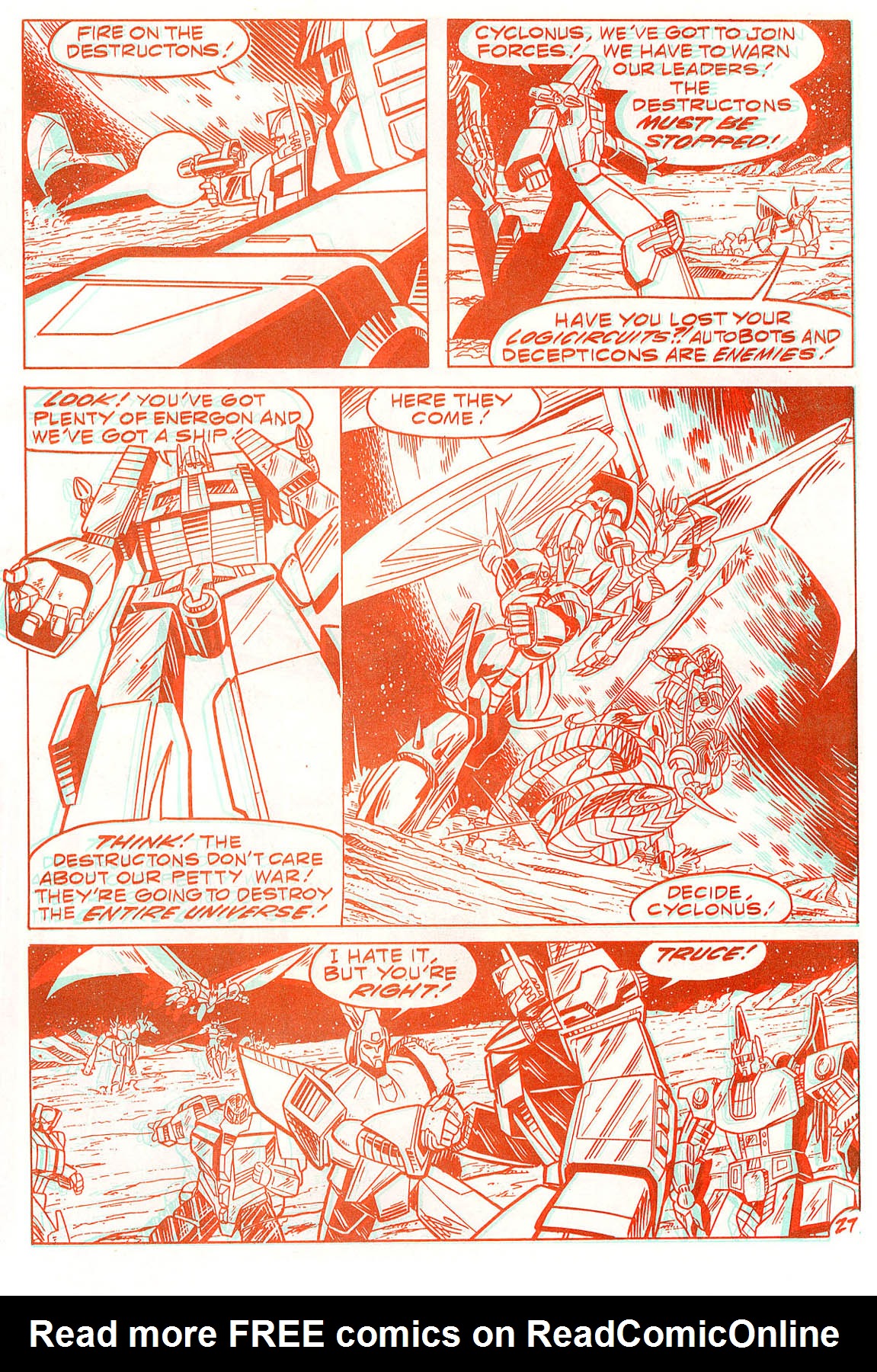 Read online The Transformers in 3-D comic -  Issue #3 - 28
