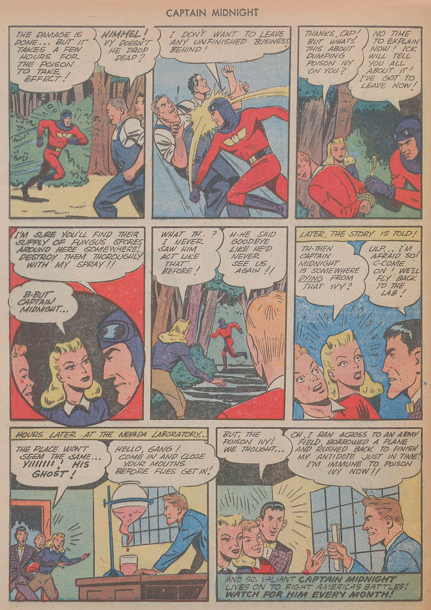 Read online Captain Midnight (1942) comic -  Issue #30 - 32