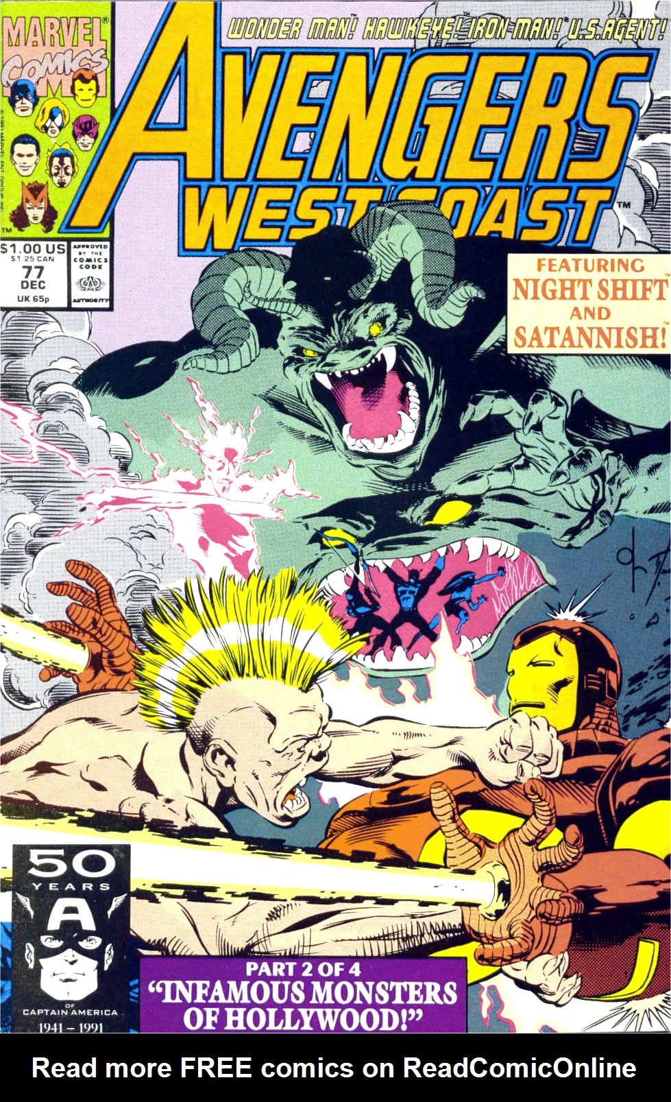Read online Avengers West Coast (1989) comic -  Issue #77 - 1