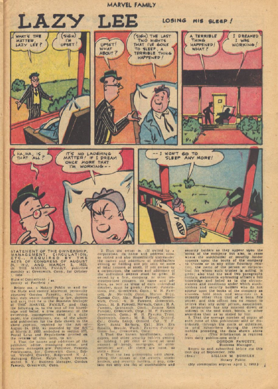 Read online The Marvel Family comic -  Issue #55 - 34