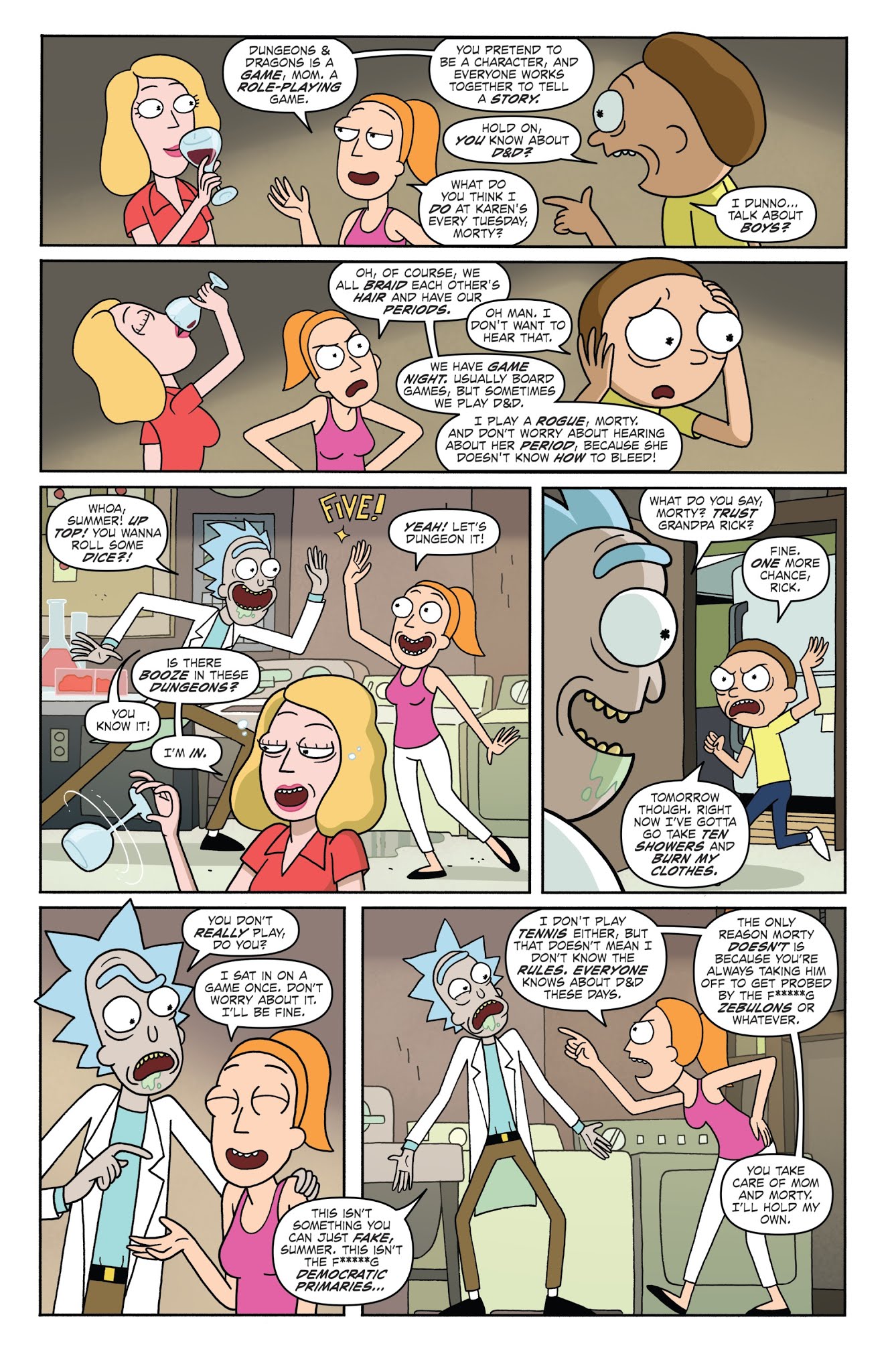 Read online Rick and Morty vs Dungeons & Dragons comic -  Issue #2 - 9