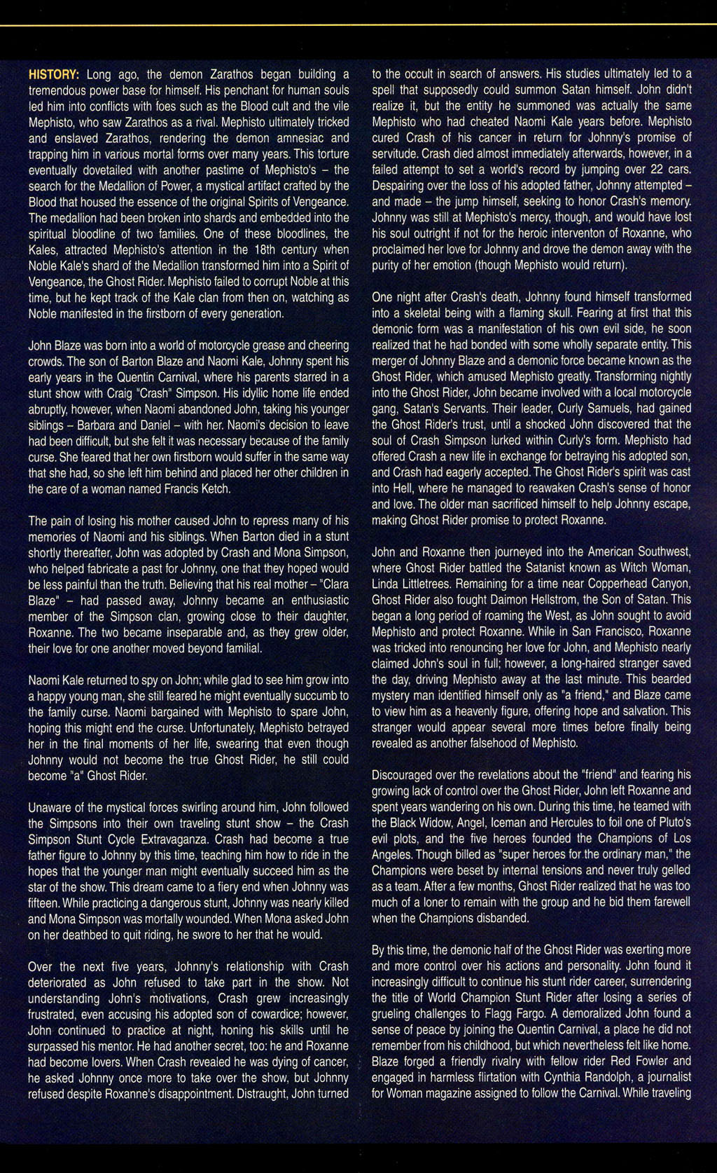Read online The Official Handbook of the Marvel Universe: Marvel Knights comic -  Issue # Full - 25