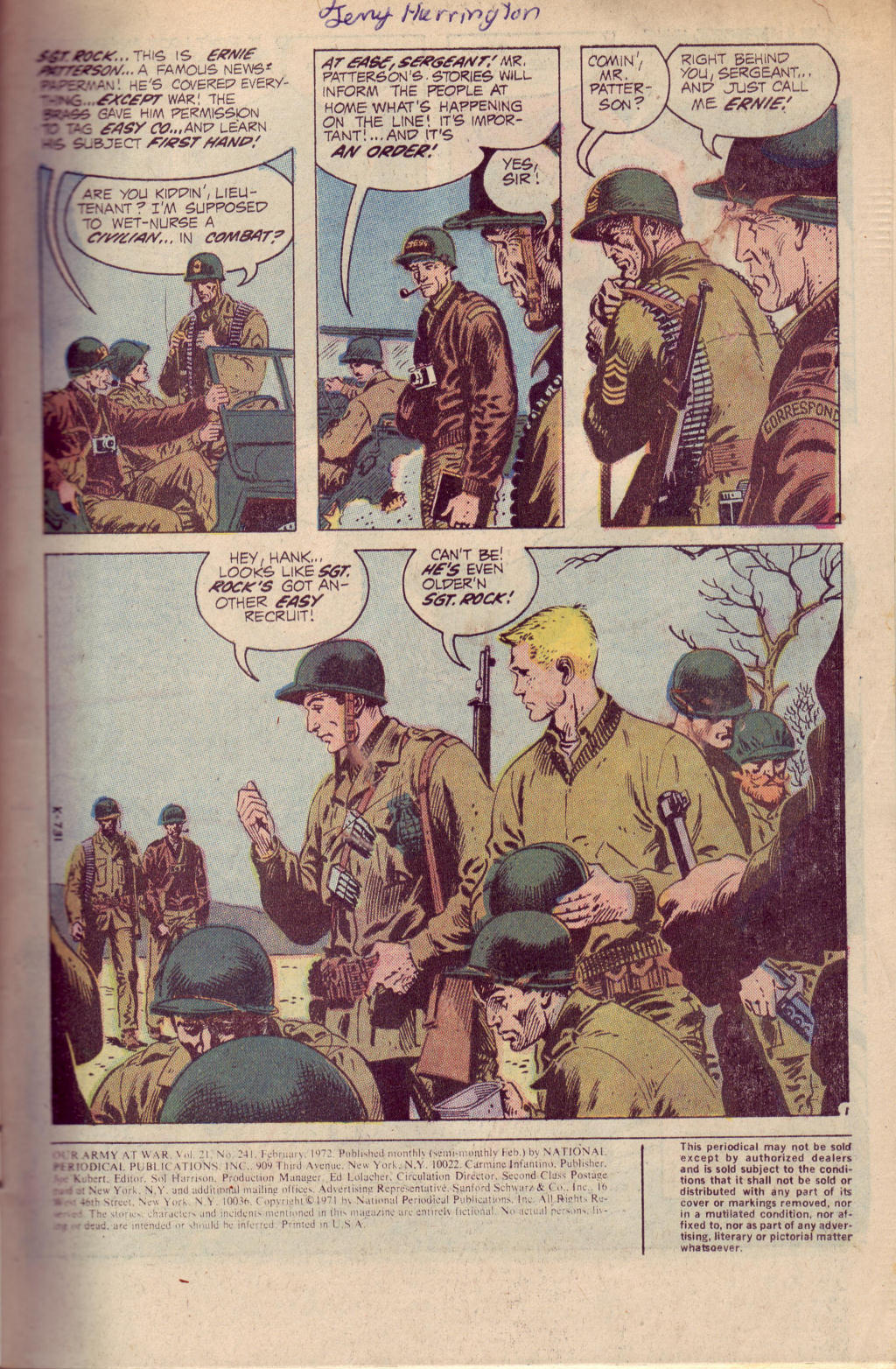 Read online Our Army at War (1952) comic -  Issue #241 - 3