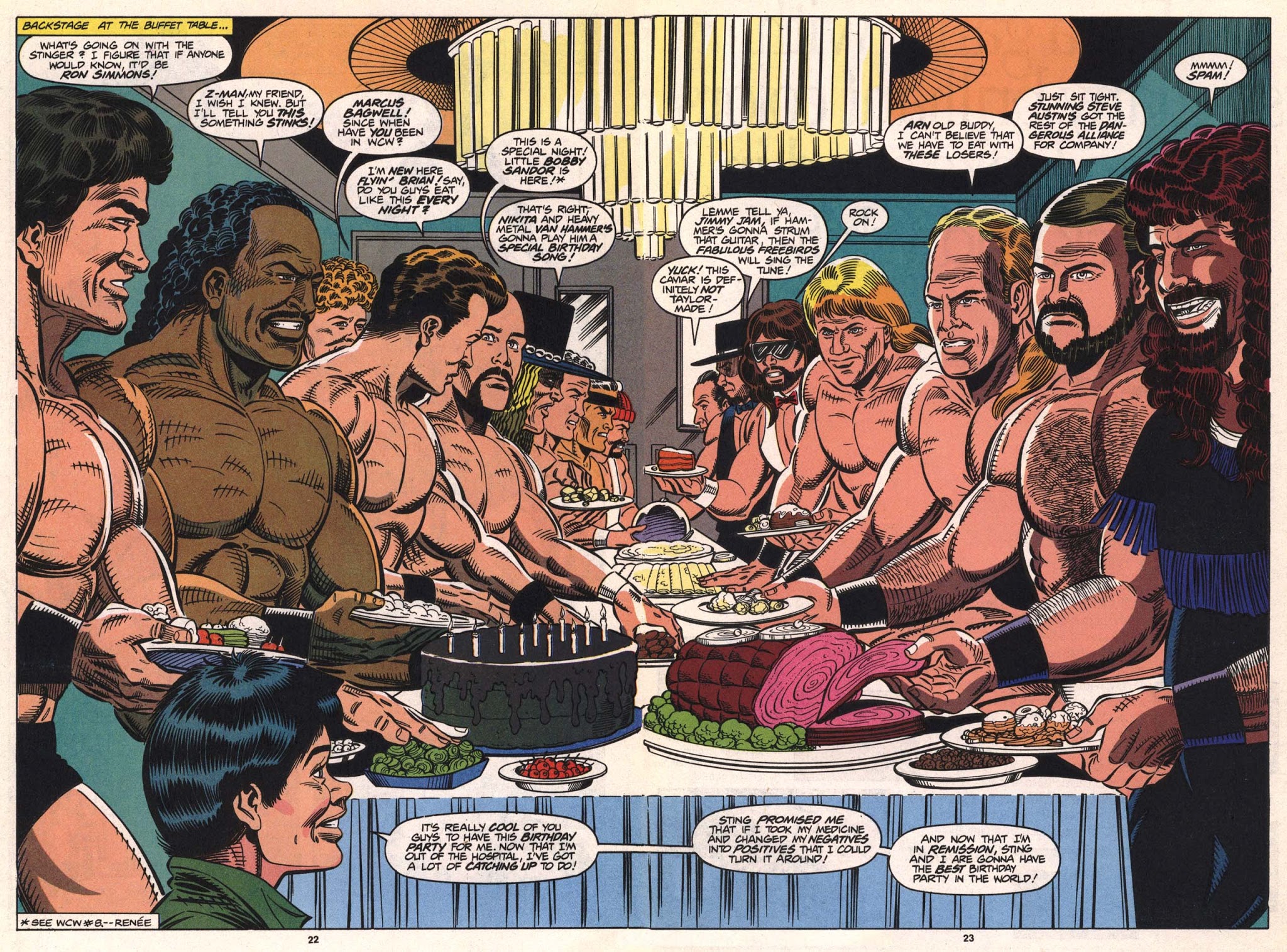 Read online WCW World Championship Wrestling comic -  Issue #9 - 24