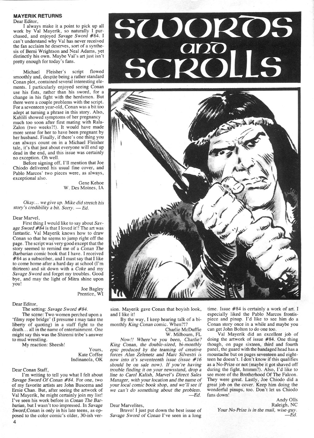 Read online The Savage Sword Of Conan comic -  Issue #88 - 4