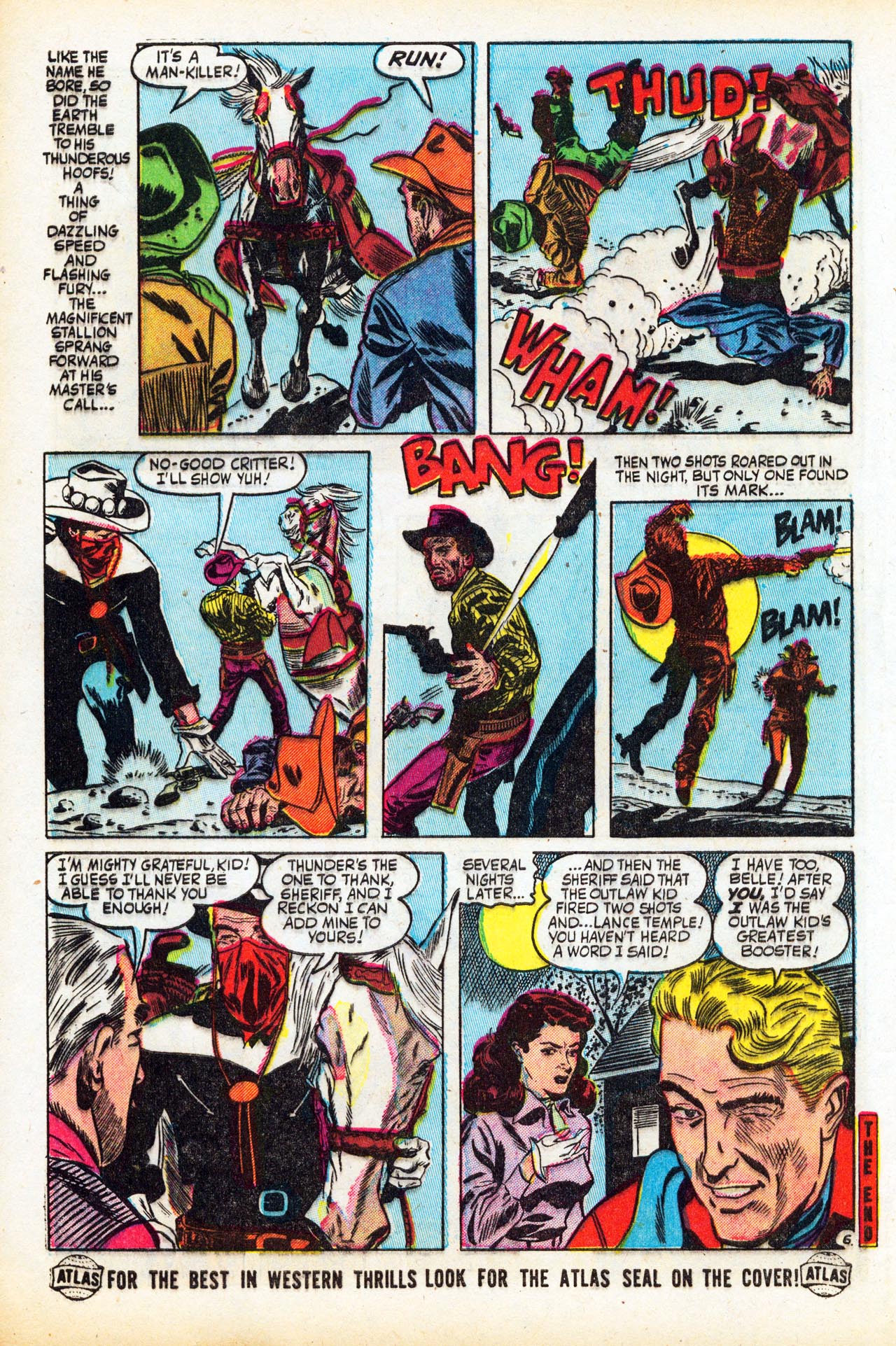 Read online The Outlaw Kid (1954) comic -  Issue #3 - 8
