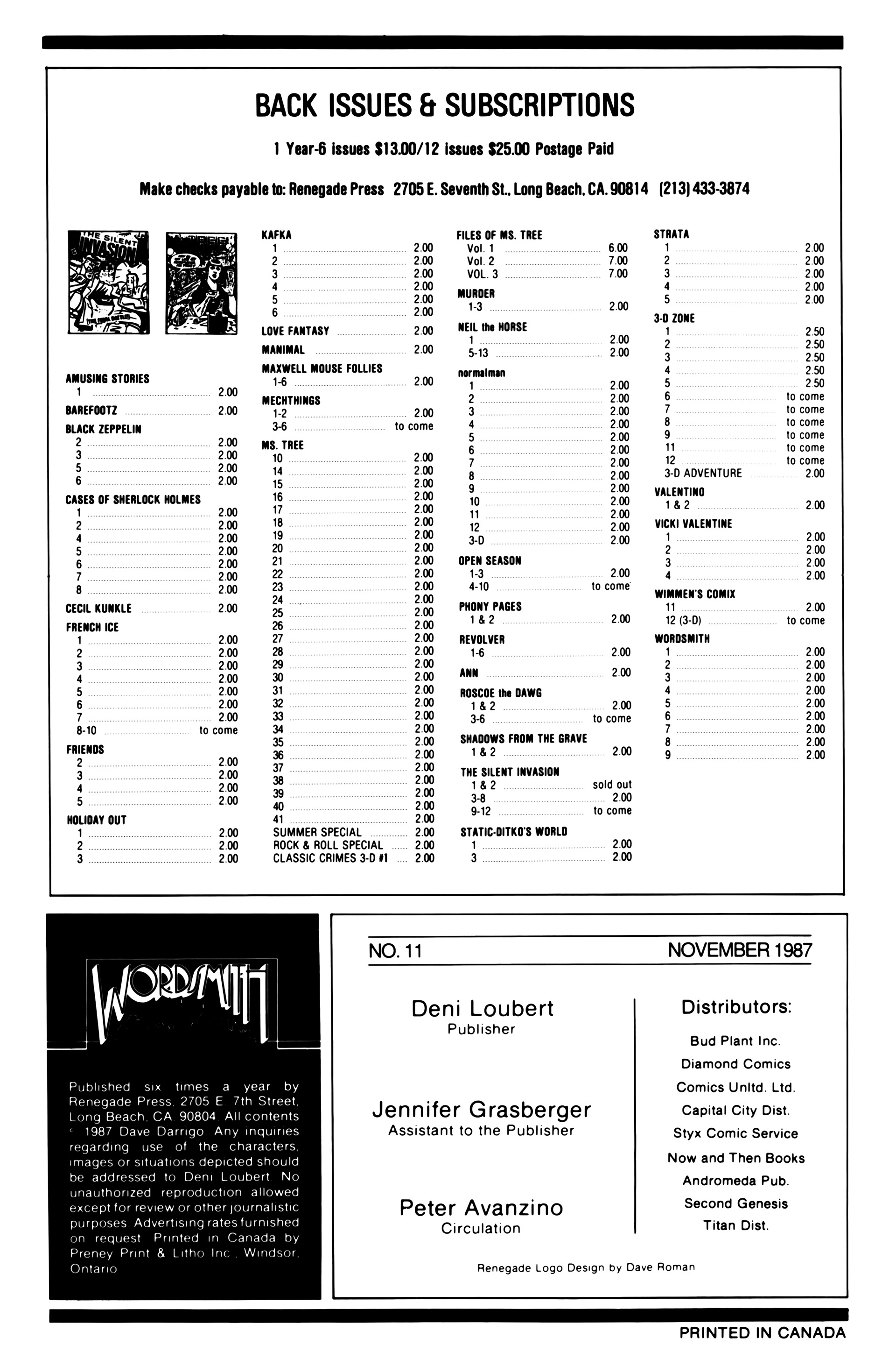 Read online Wordsmith comic -  Issue #11 - 2