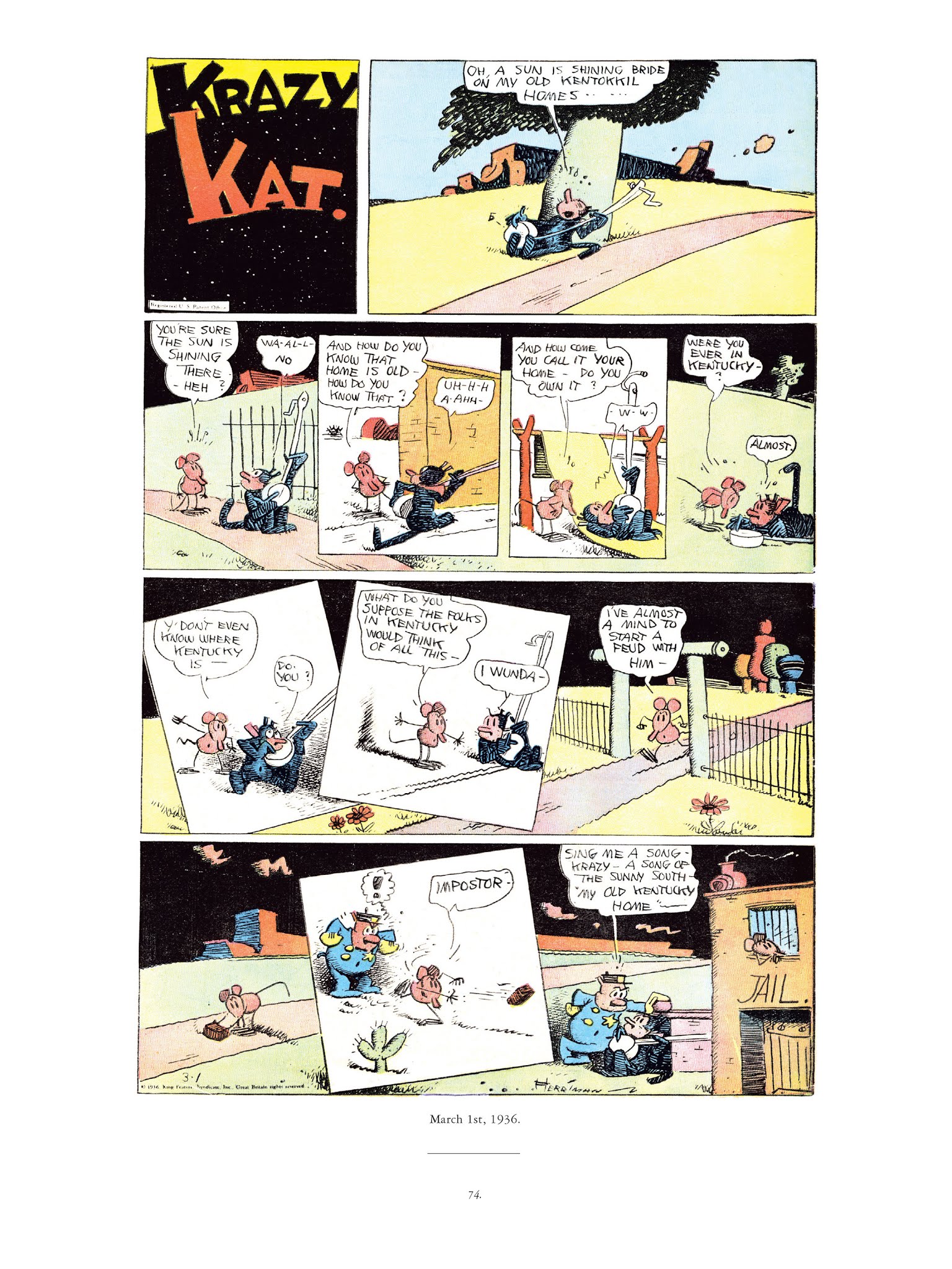 Read online Krazy & Ignatz comic -  Issue # TPB 9 - 72