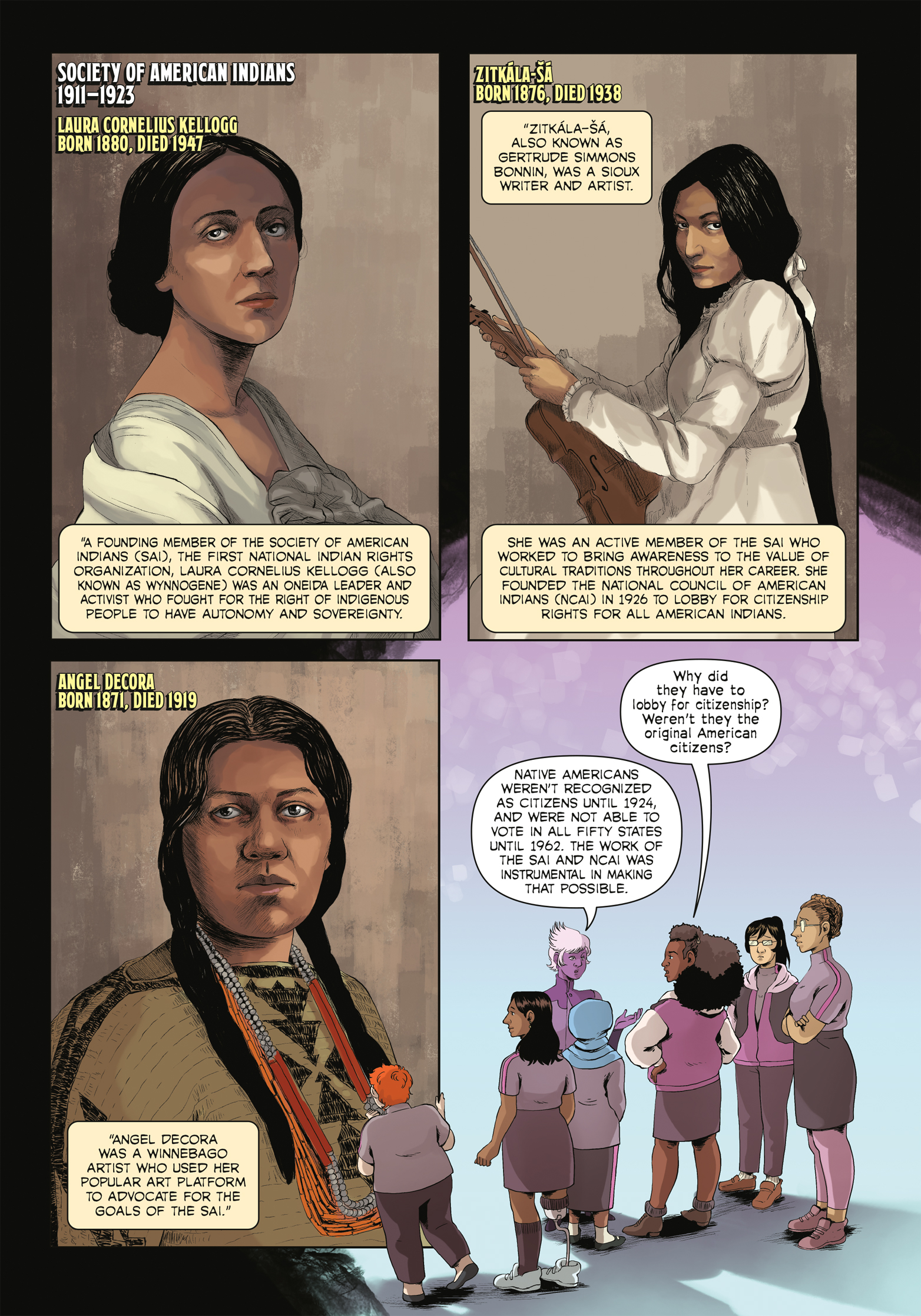 Read online Amazons, Abolitionists, and Activists: A Graphic History of Women's Fight for Their Rights comic -  Issue # TPB (Part 2) - 5