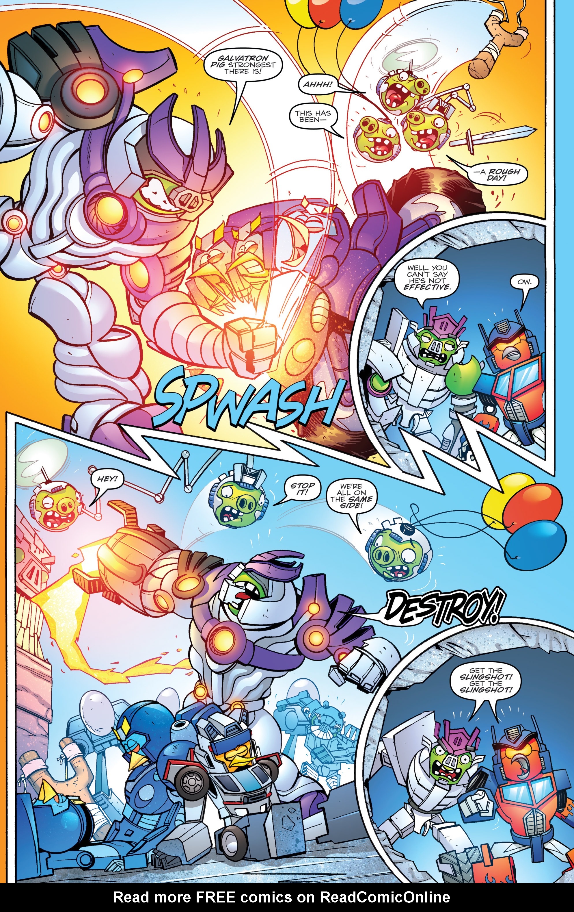 Read online Angry Birds Transformers comic -  Issue #4 - 14