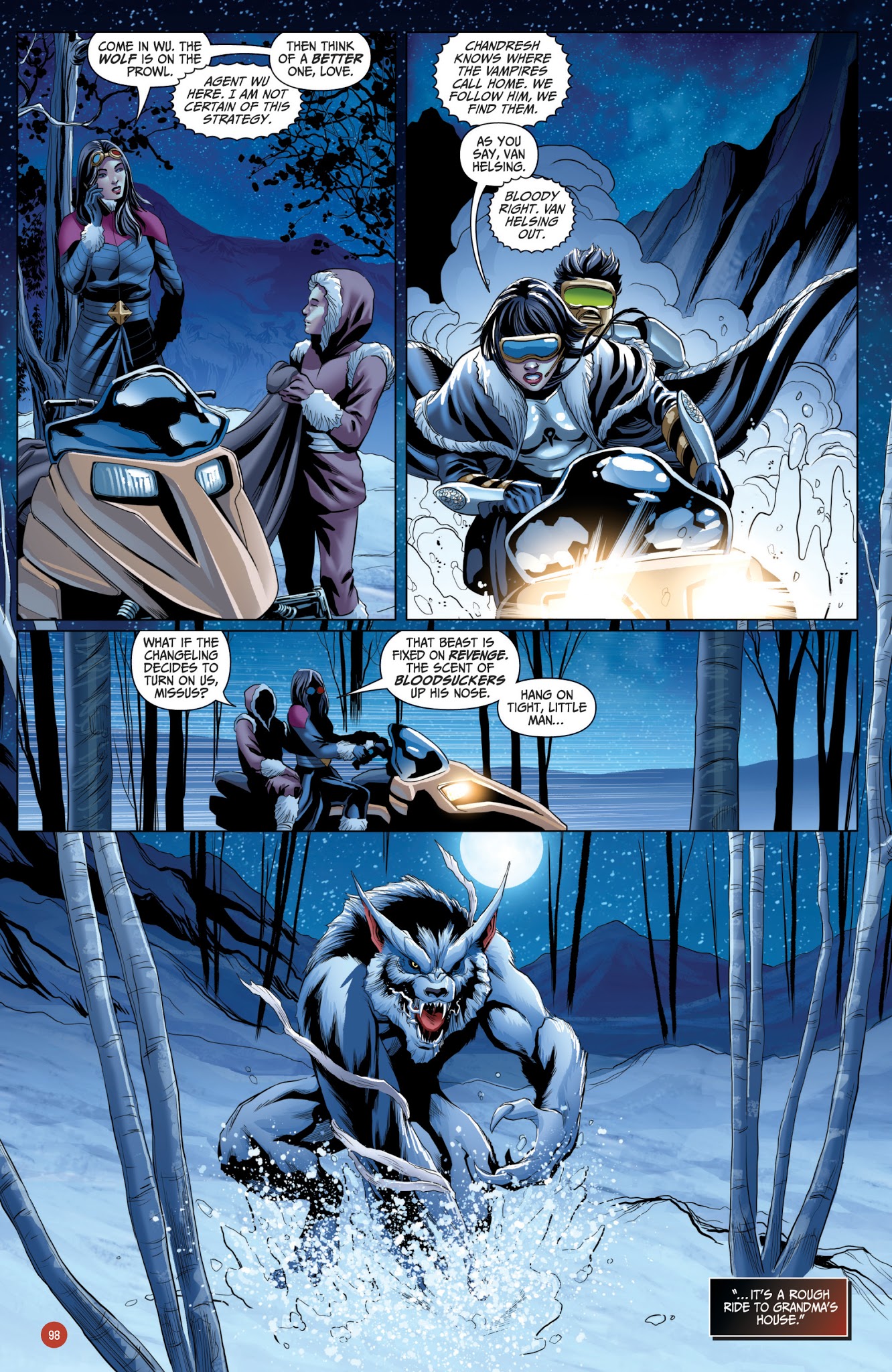 Read online Van Helsing vs. Werewolf comic -  Issue # _TPB 1 - 99