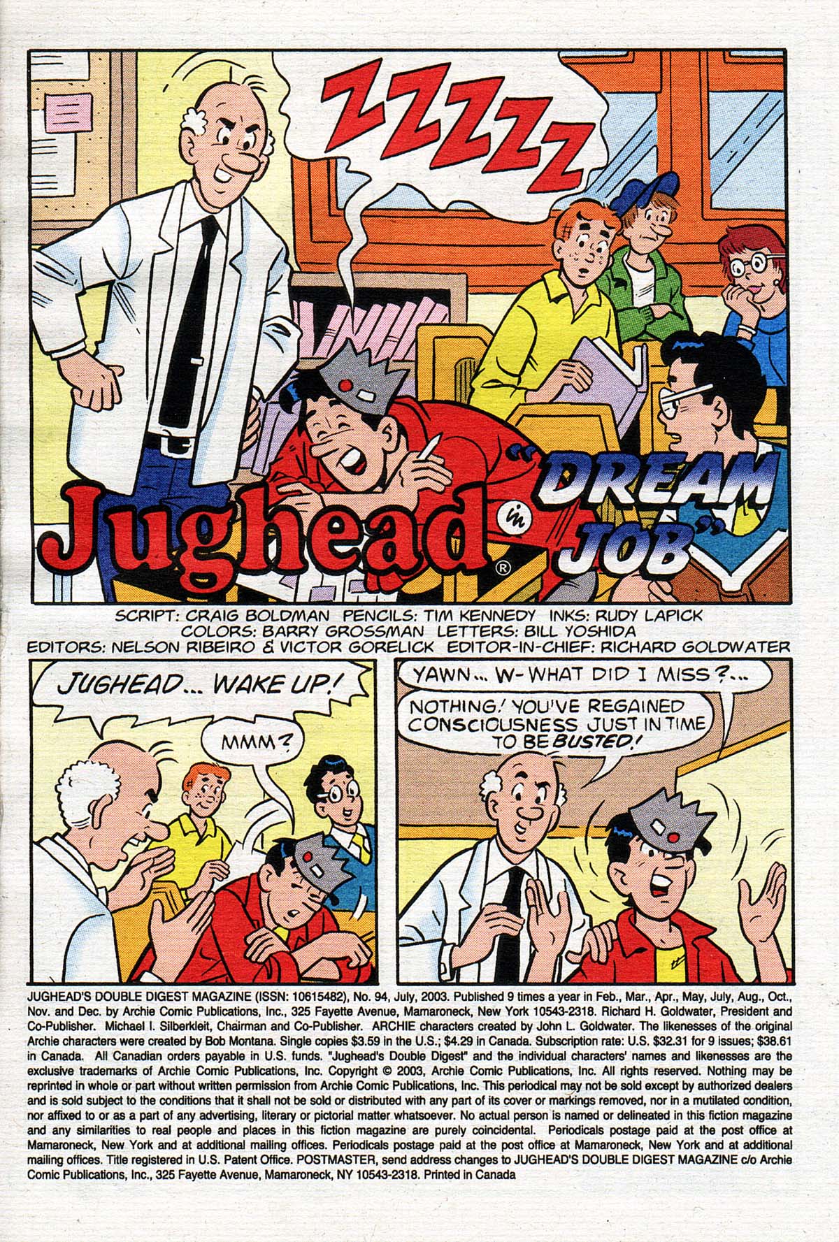 Read online Jughead's Double Digest Magazine comic -  Issue #94 - 2