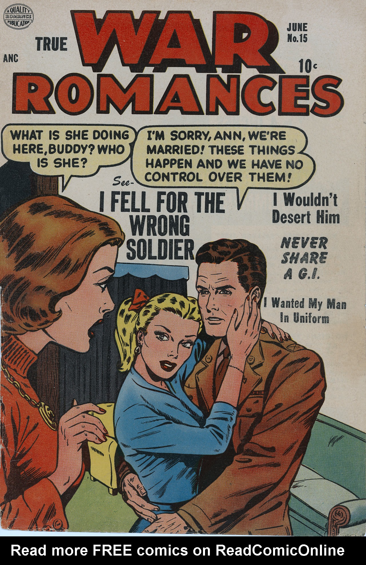 Read online True War Romances comic -  Issue #15 - 1