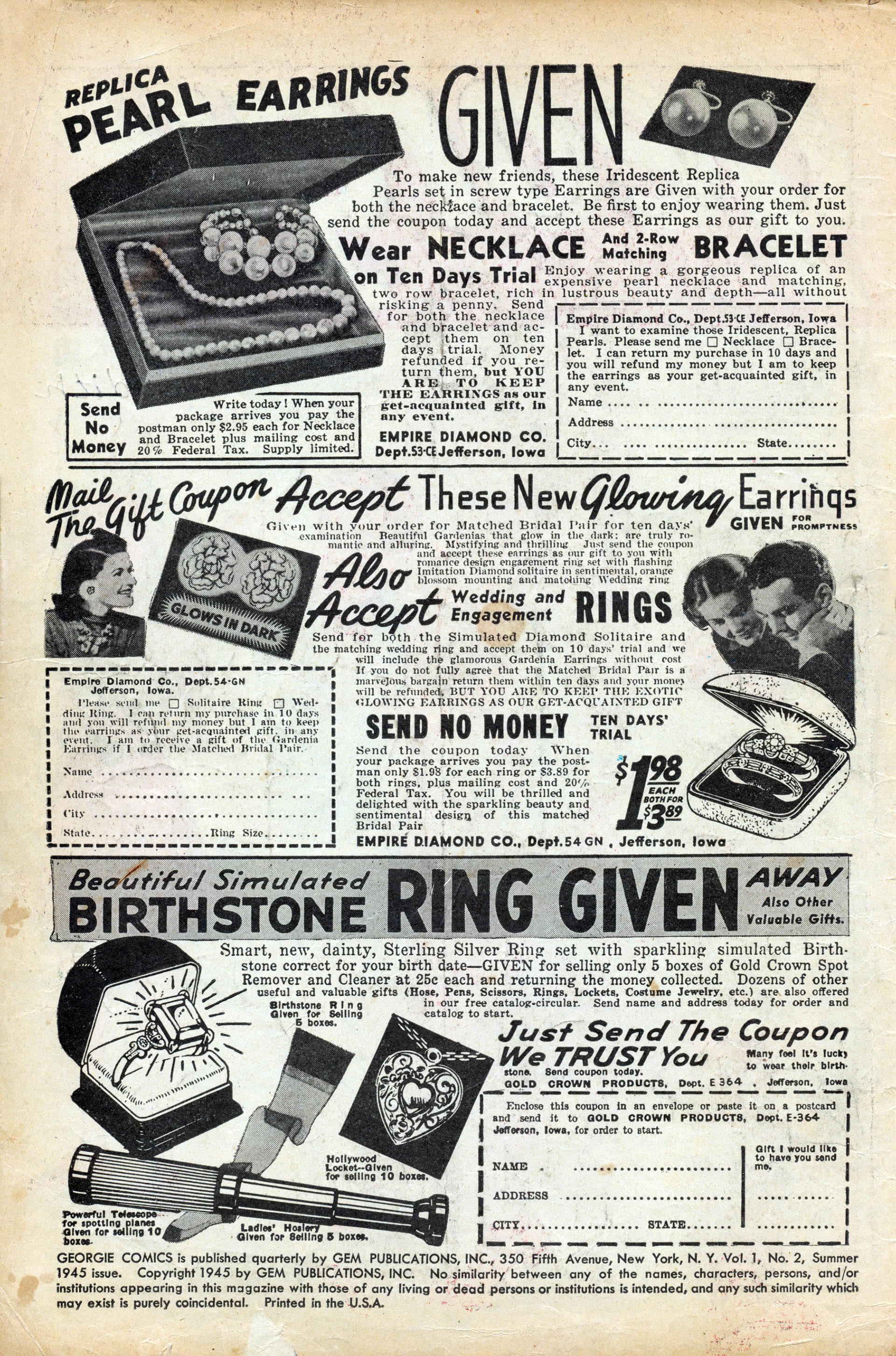 Read online Georgie Comics (1945) comic -  Issue #2 - 2