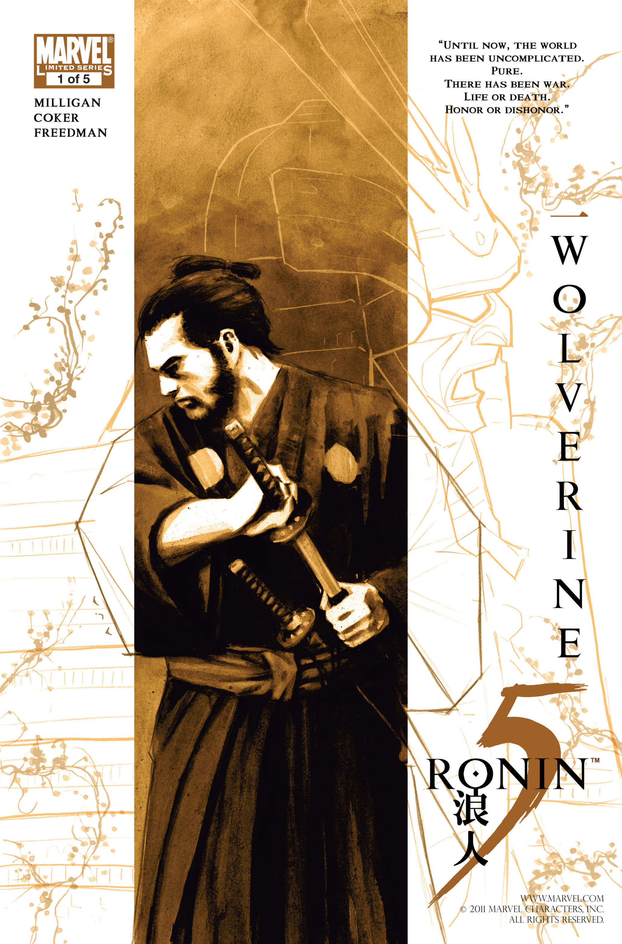 Read online 5 Ronin (2011) comic -  Issue #1 - 1
