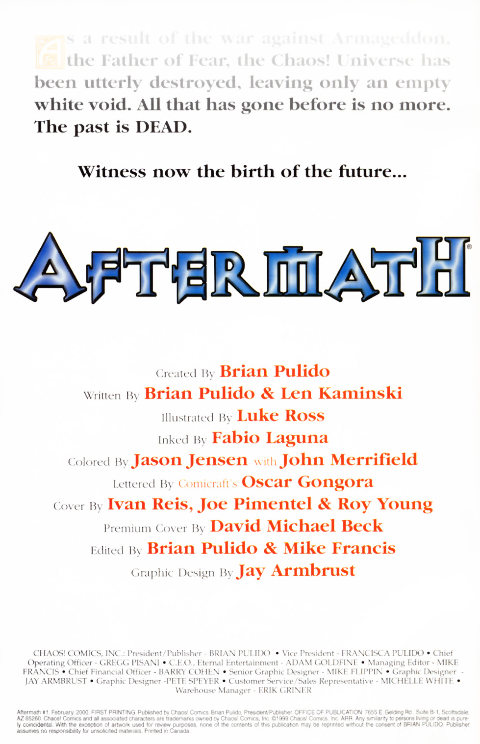 Read online Aftermath (2000) comic -  Issue # Full - 2