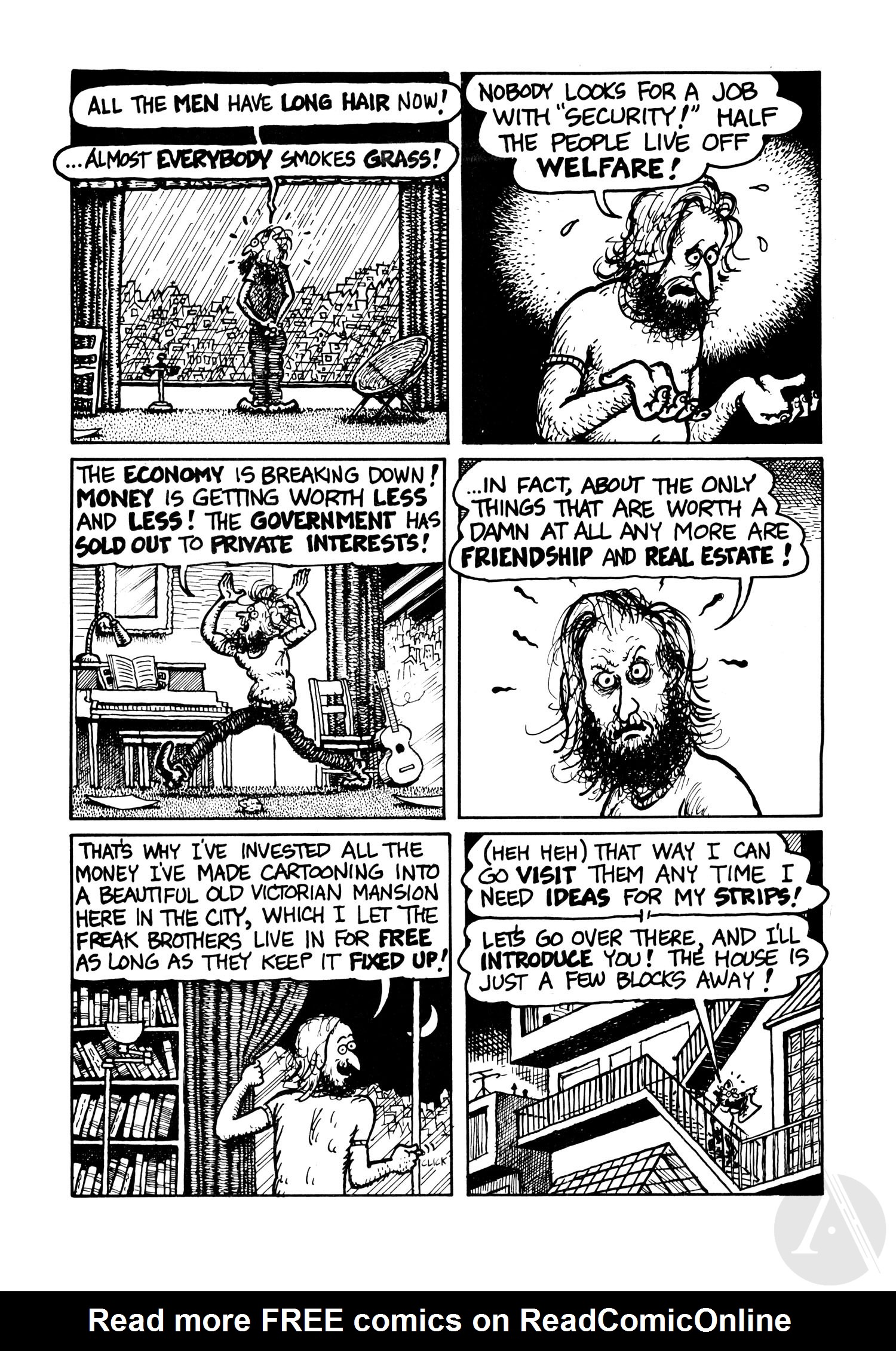 Read online The Fabulous Furry Freak Brothers comic -  Issue #0 - 4