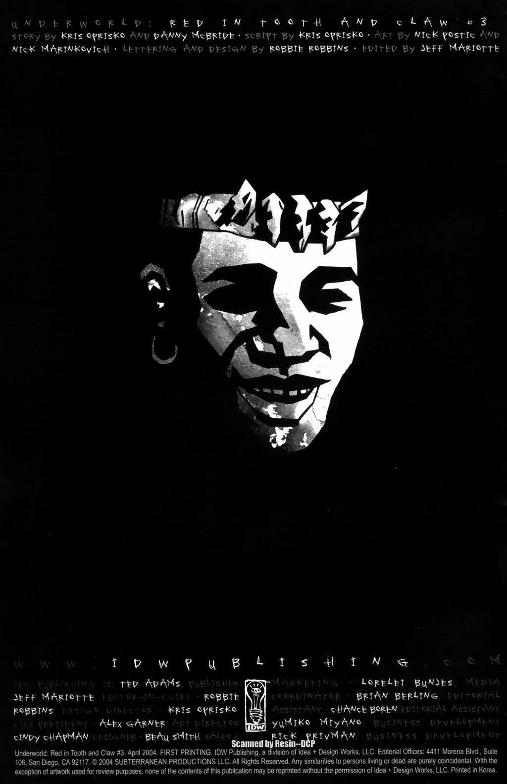 Read online Underworld: Red In Tooth And Claw comic -  Issue #3 - 2