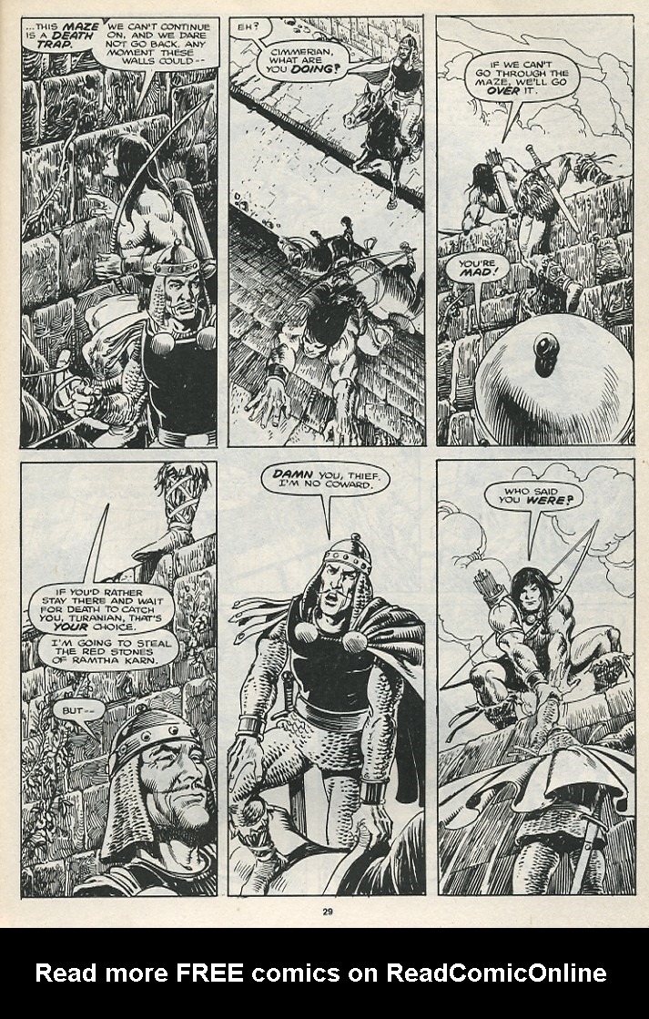 Read online The Savage Sword Of Conan comic -  Issue #174 - 31