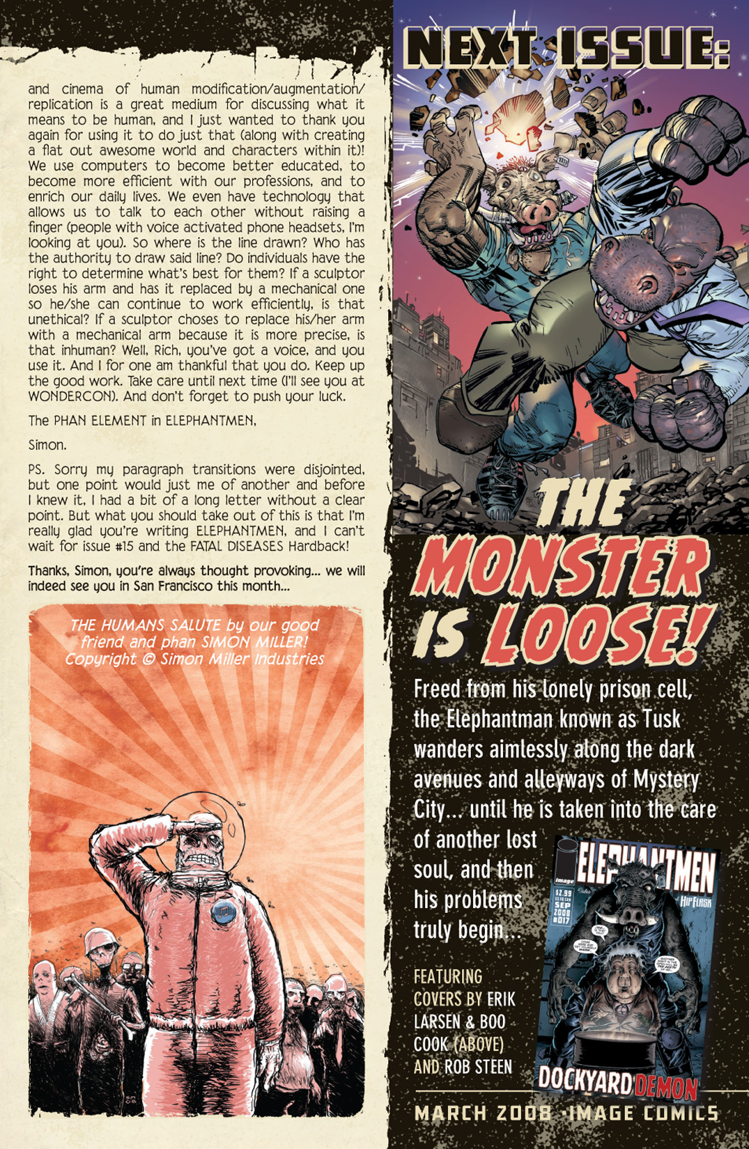 Read online Elephantmen comic -  Issue #16 - 26