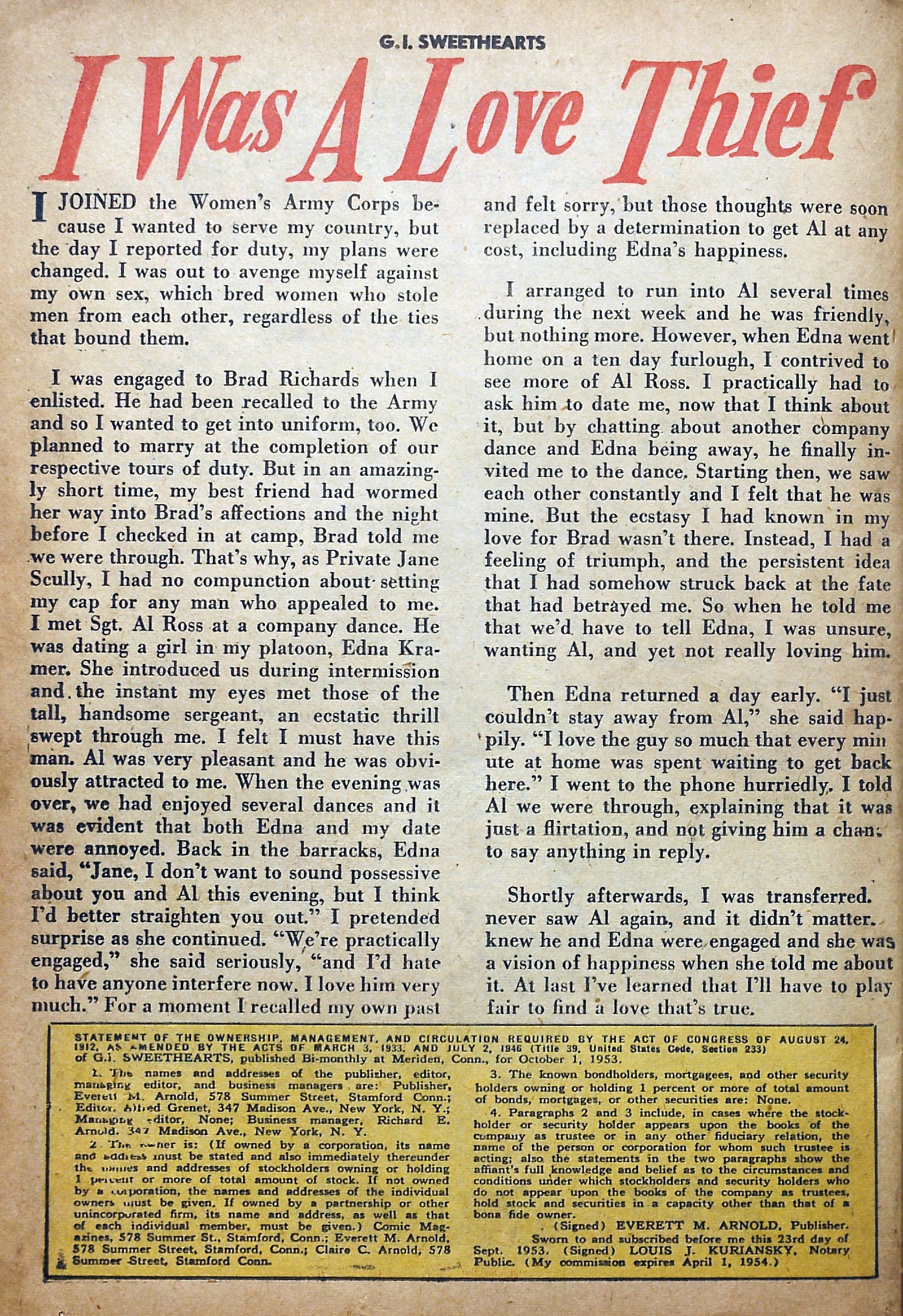 Read online G.I. Sweethearts comic -  Issue #39 - 26