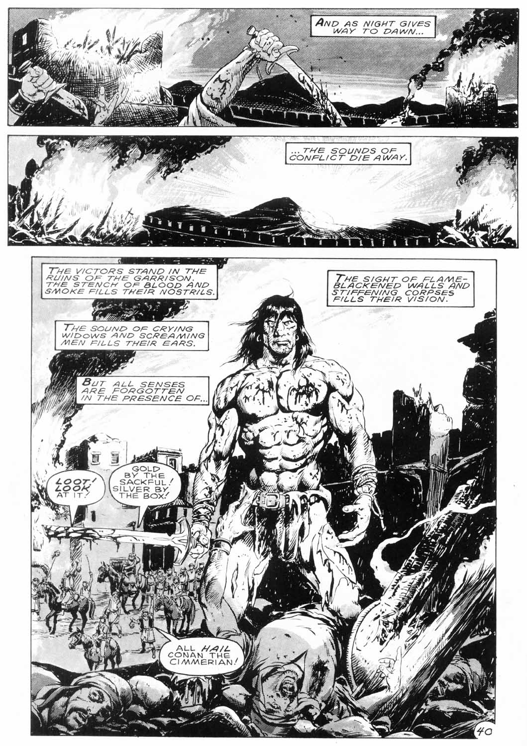 Read online The Savage Sword Of Conan comic -  Issue #153 - 42