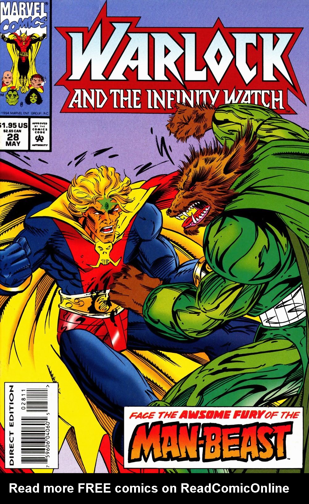 Read online Warlock and the Infinity Watch comic -  Issue #28 - 1