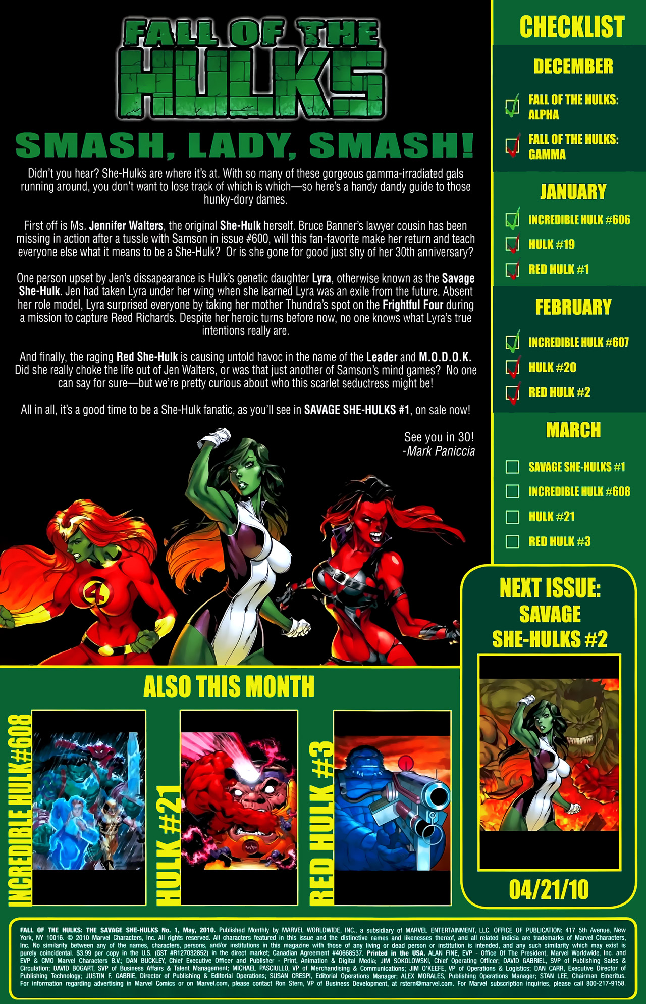 Read online Fall of the Hulks: The Savage She-Hulks comic -  Issue #1 - 26
