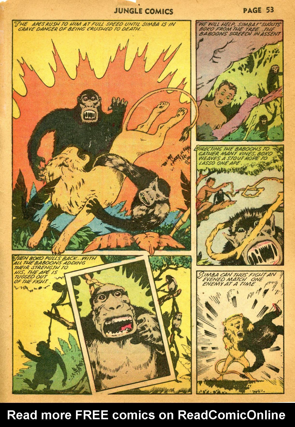 Read online Jungle Comics comic -  Issue #35 - 55