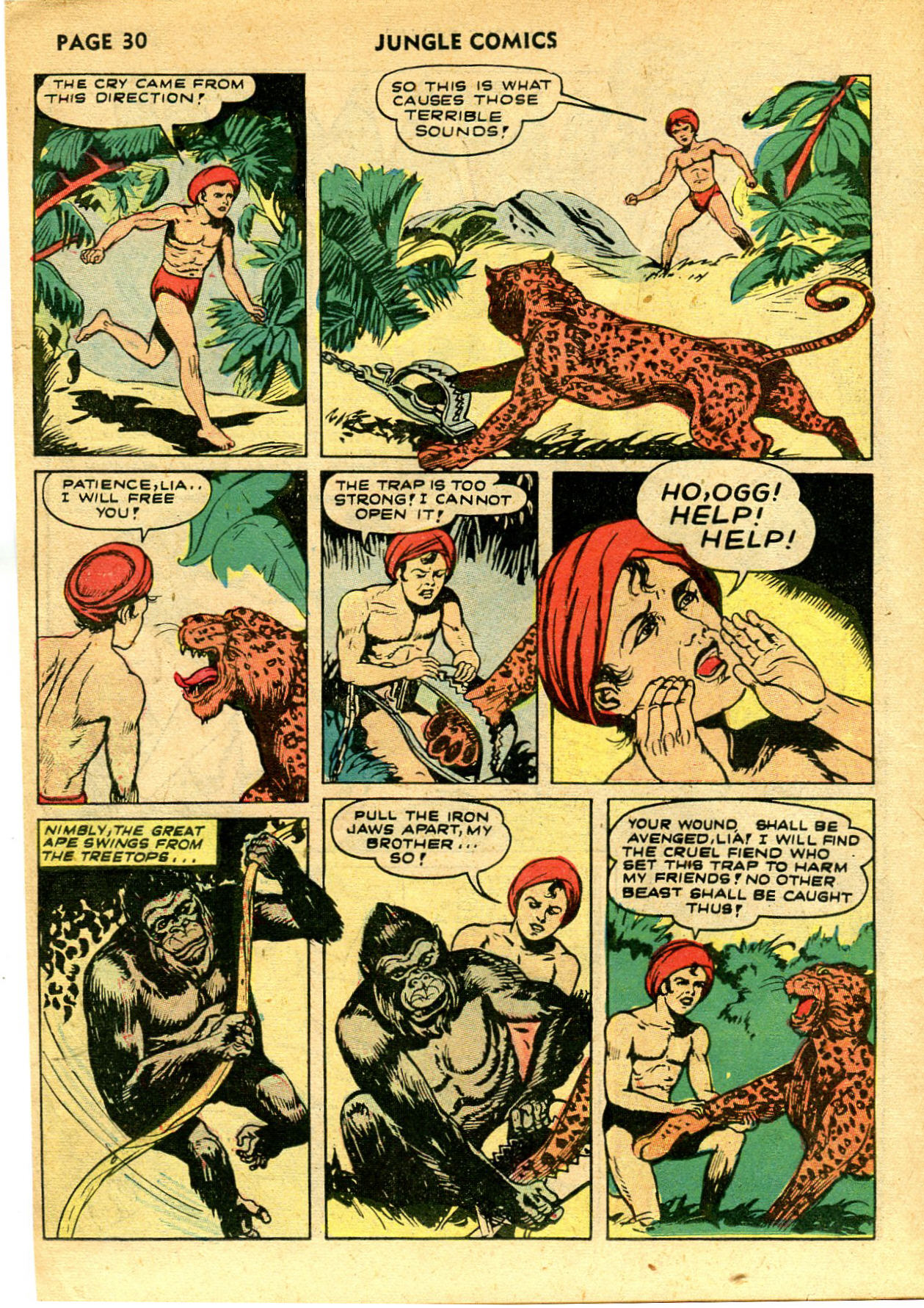 Read online Jungle Comics comic -  Issue #39 - 32