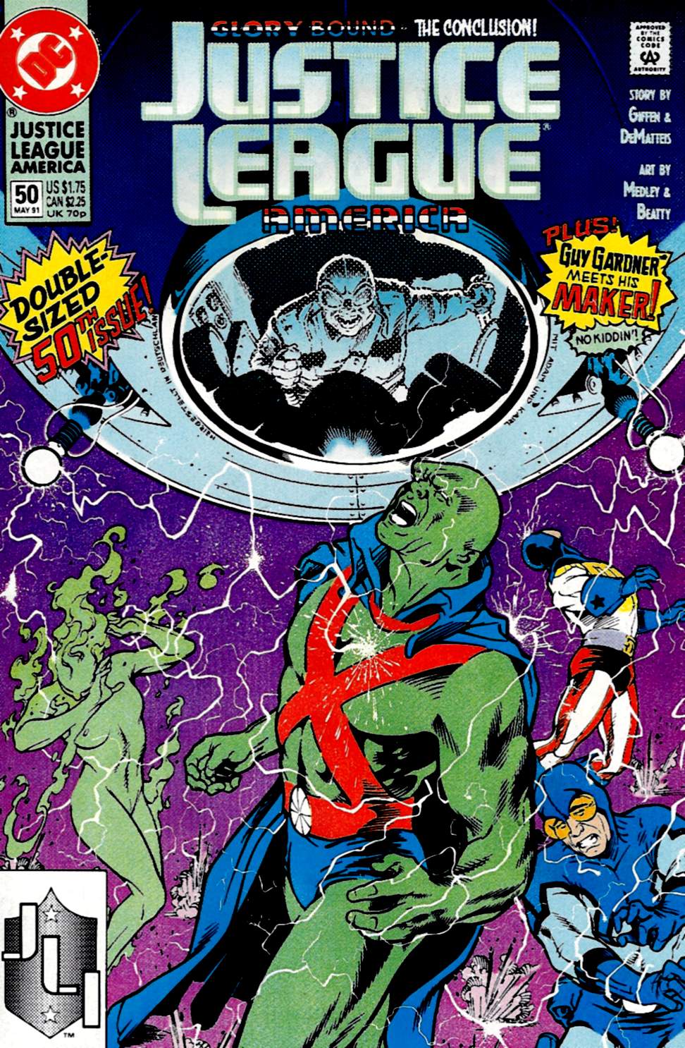 Read online Justice League America comic -  Issue #50 - 1