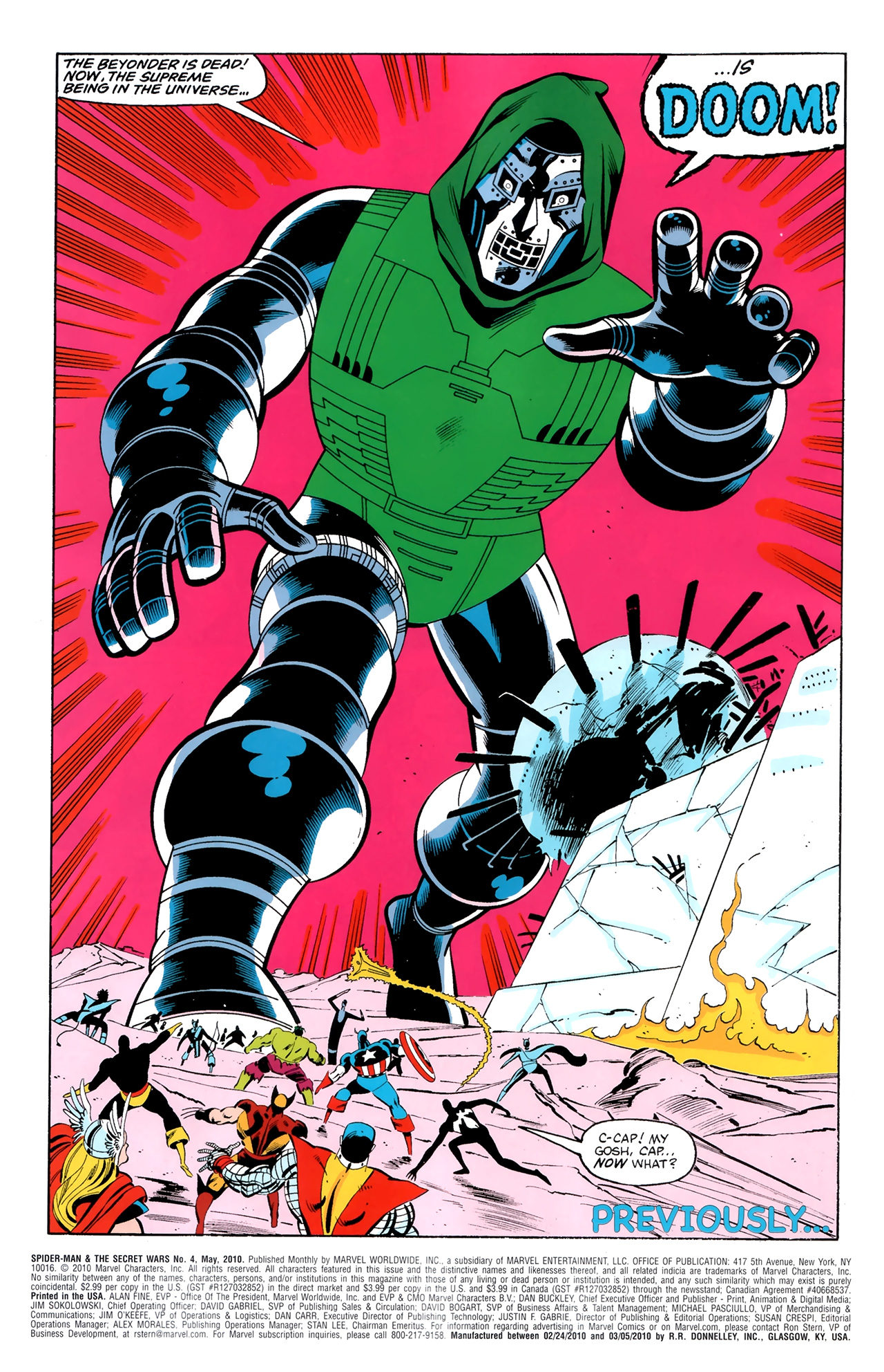Read online Spider-Man & The Secret Wars comic -  Issue #4 - 2