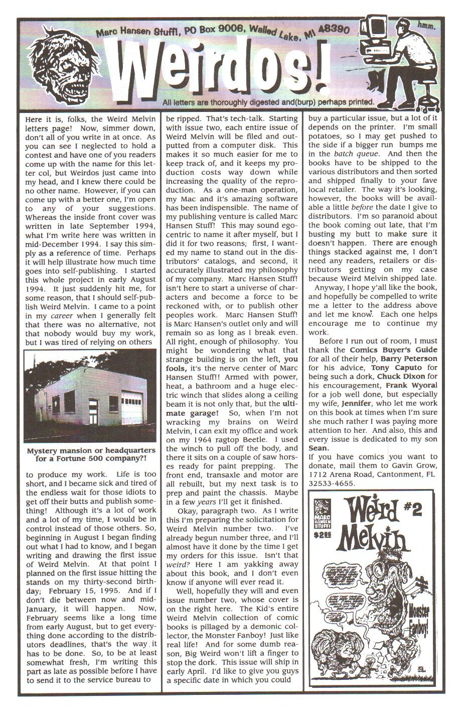 Read online Weird Melvin comic -  Issue #1 - 23