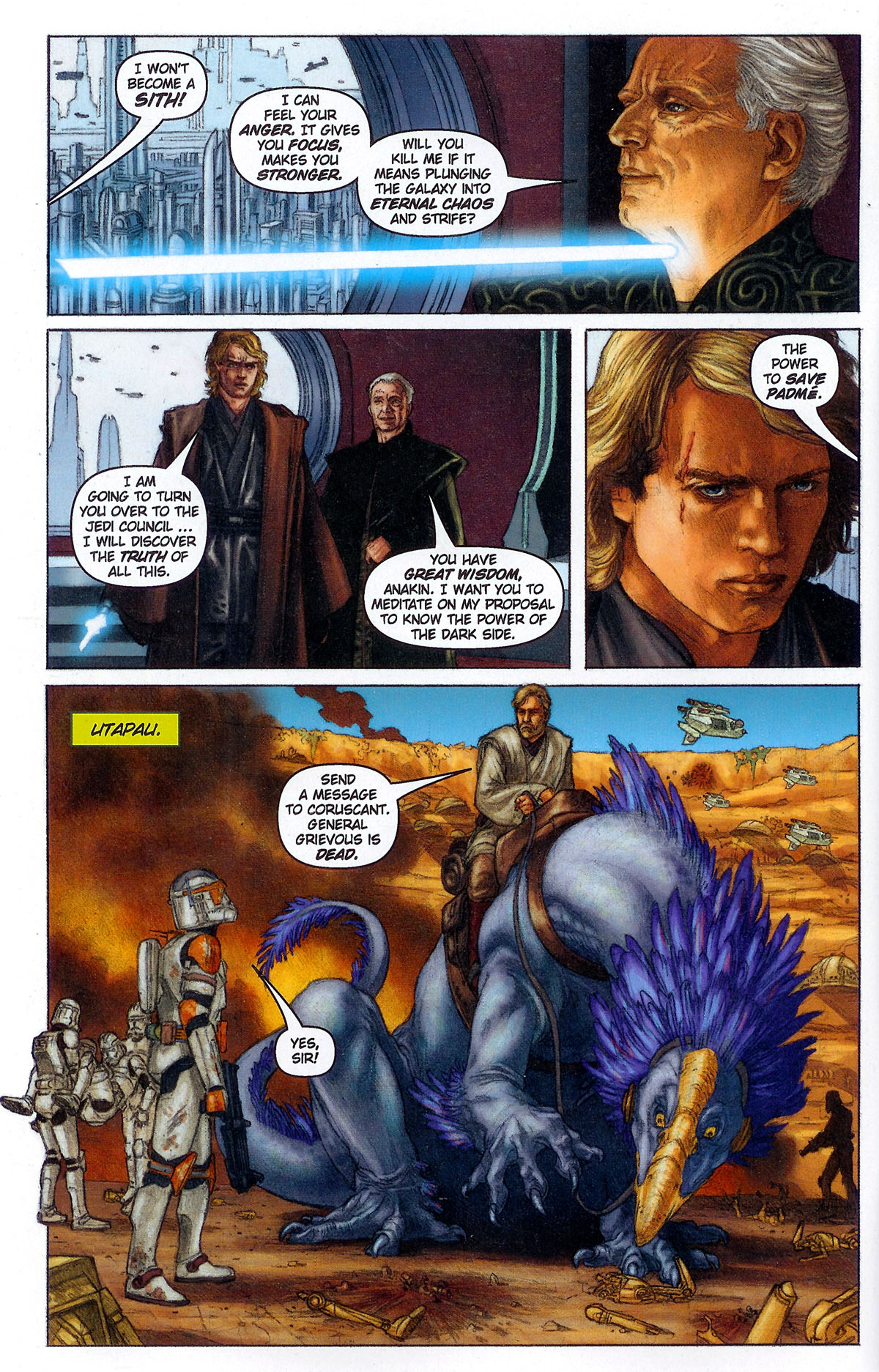 Read online Star Wars: Episode III - Revenge Of The Sith comic -  Issue #3 - 4