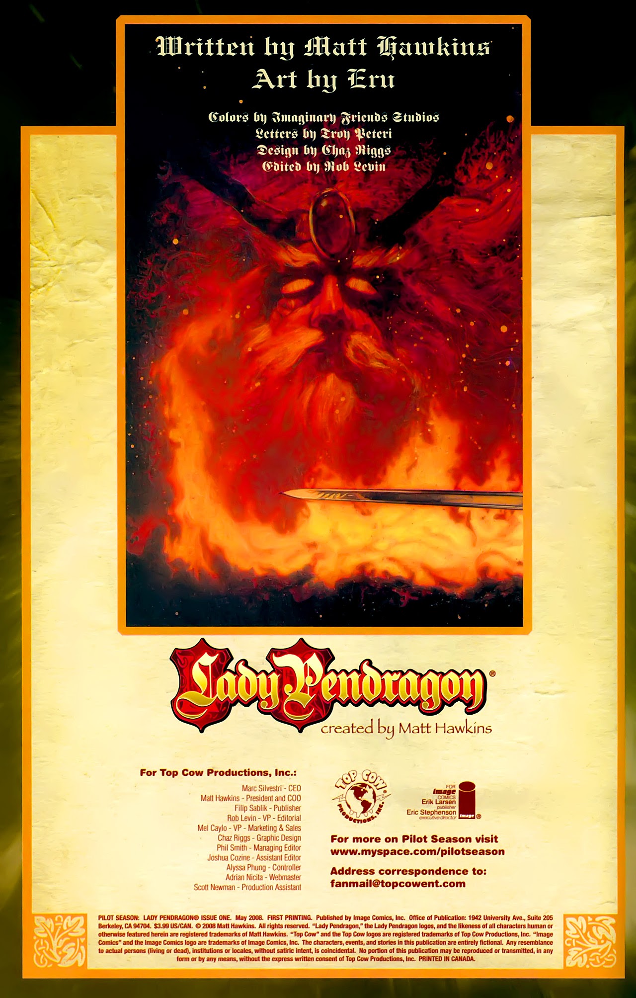 Read online Pilot Season 2008 comic -  Issue # Lady Pendragon - 2
