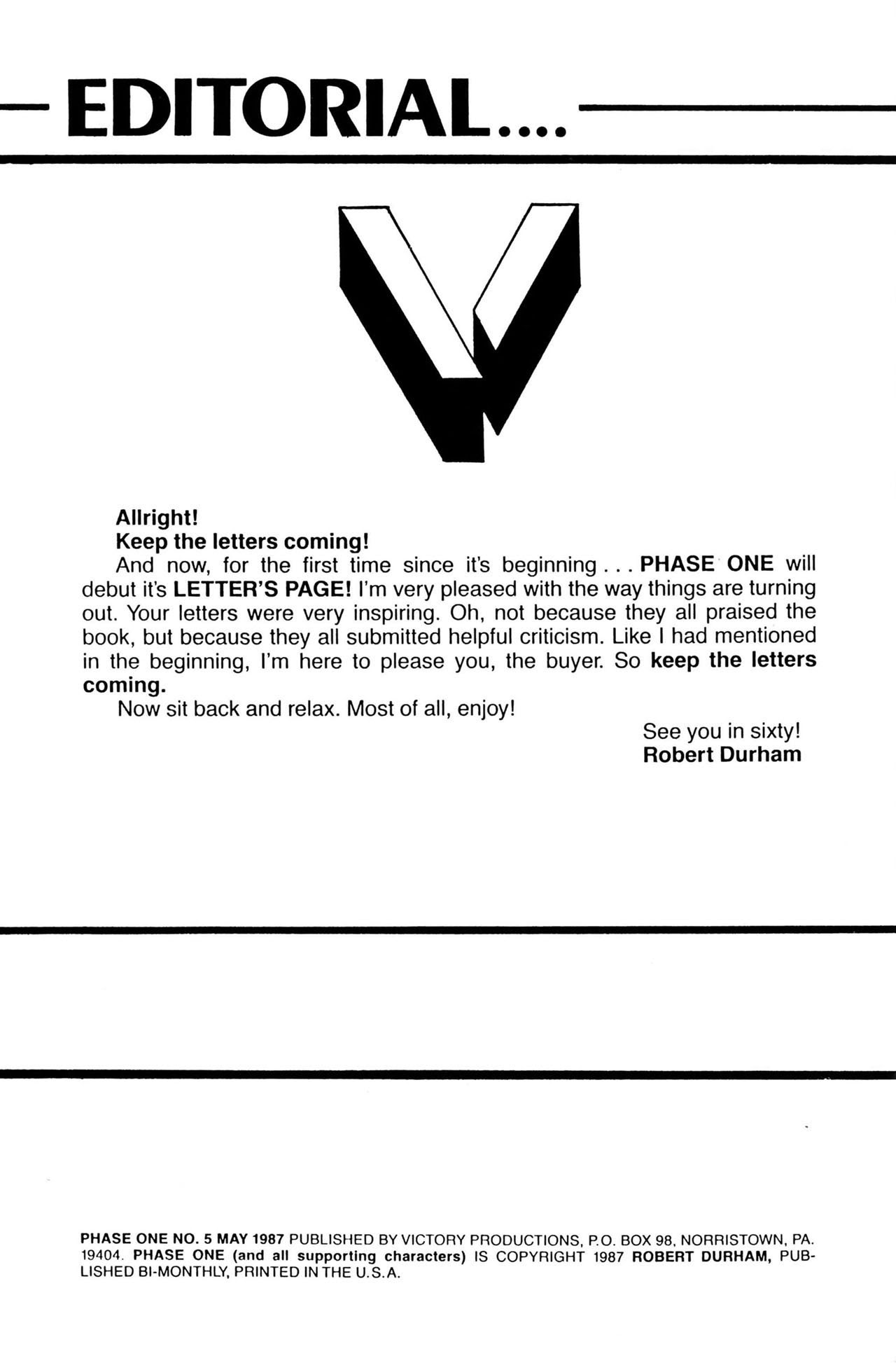 Read online Phase One comic -  Issue #5 - 2