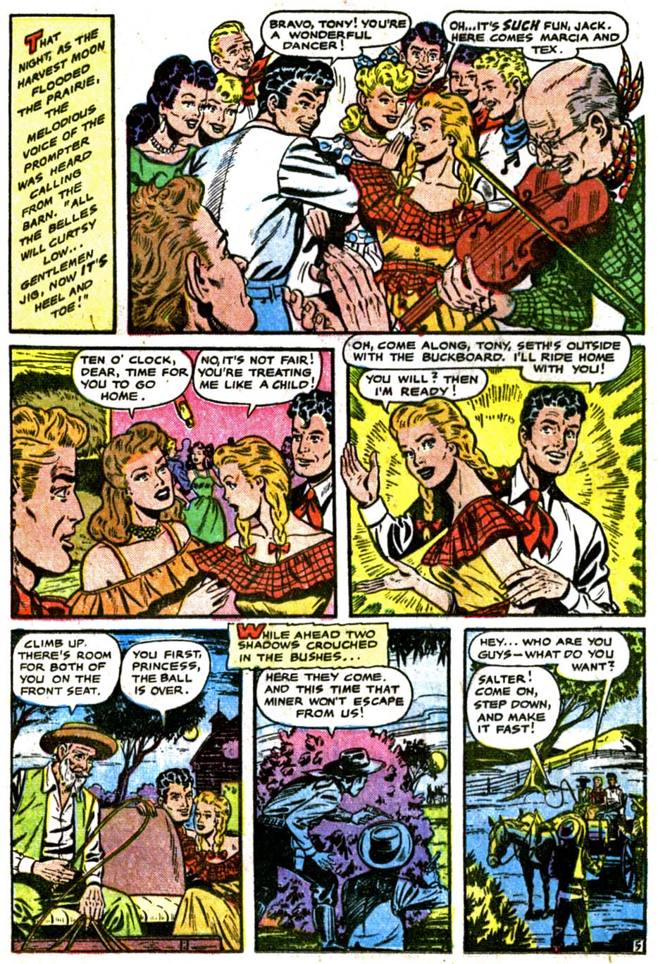 Read online Cowgirl Romances (1950) comic -  Issue #3 - 36