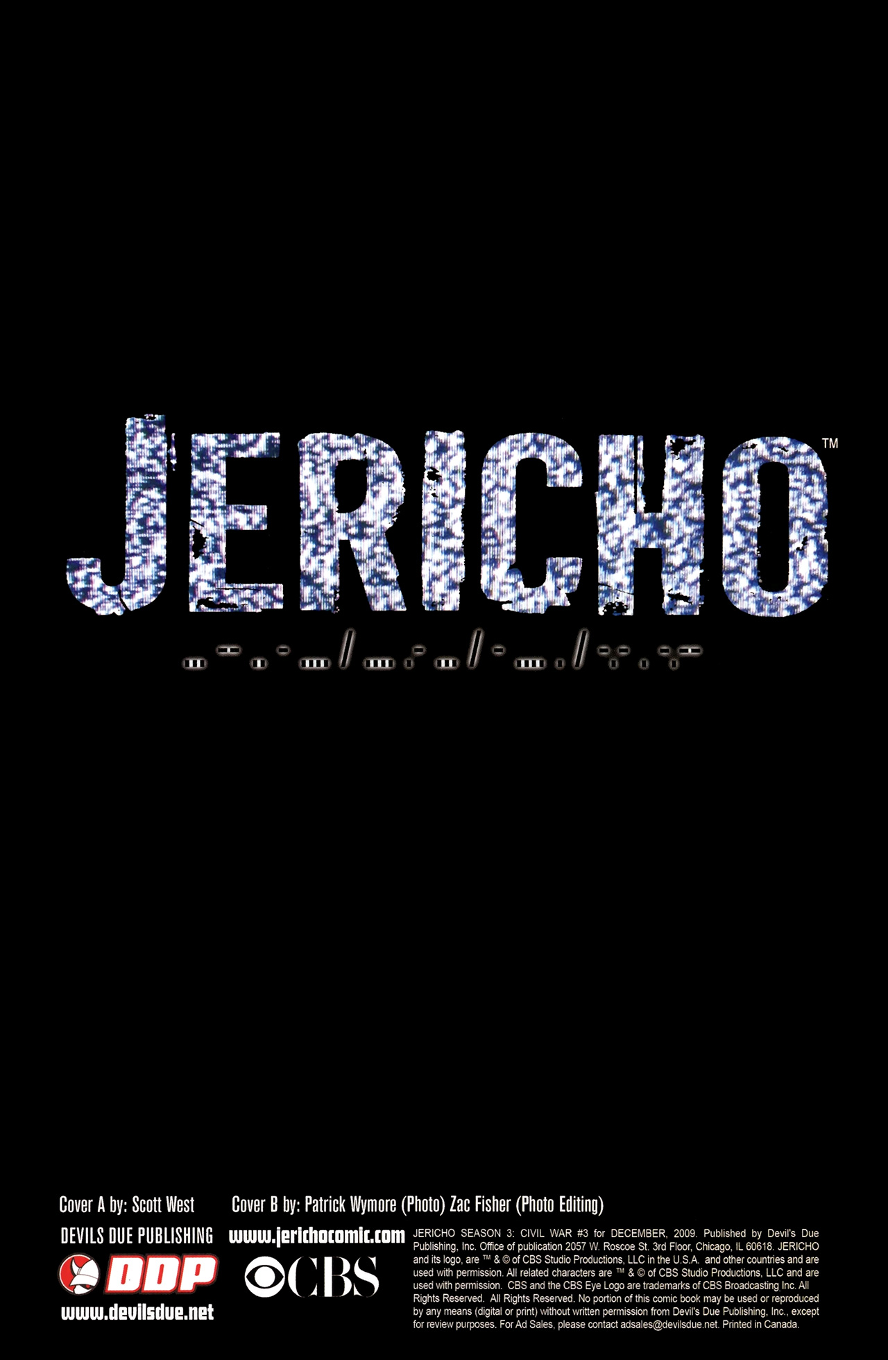 Read online Jericho comic -  Issue #3 - 3