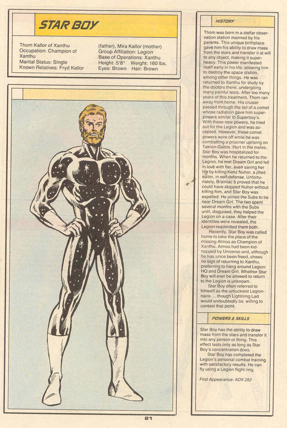 Read online Who's Who in the Legion of Super-Heroes comic -  Issue #6 - 22
