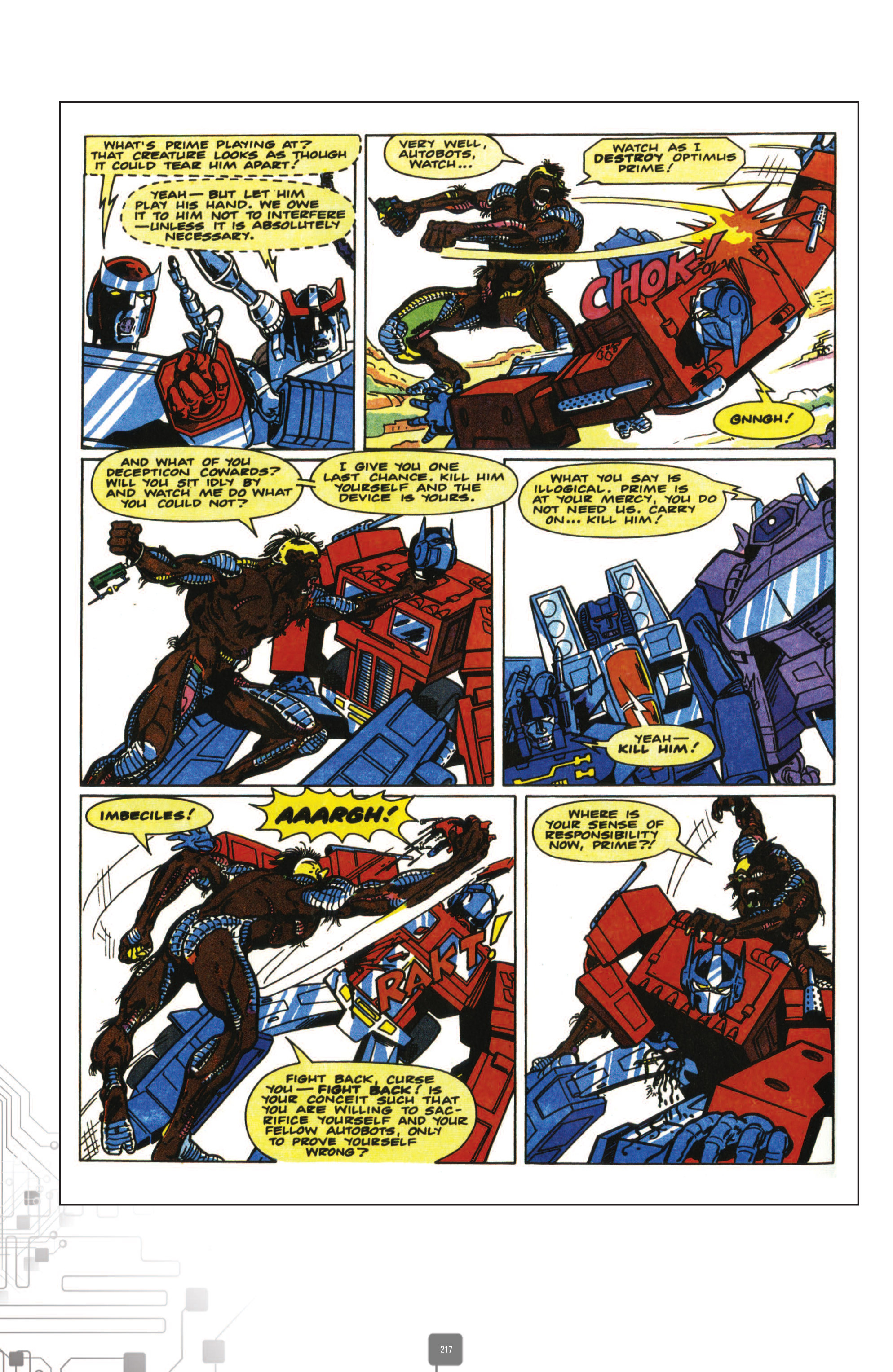 Read online The Transformers Classics UK comic -  Issue # TPB 3 - 217
