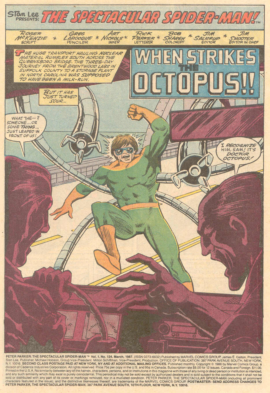 Read online The Spectacular Spider-Man (1976) comic -  Issue #124 - 2