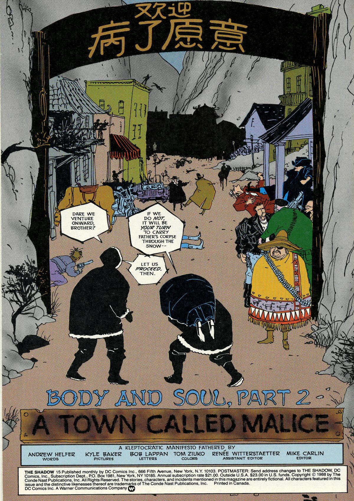 Read online The Shadow (1987) comic -  Issue #15 - 8