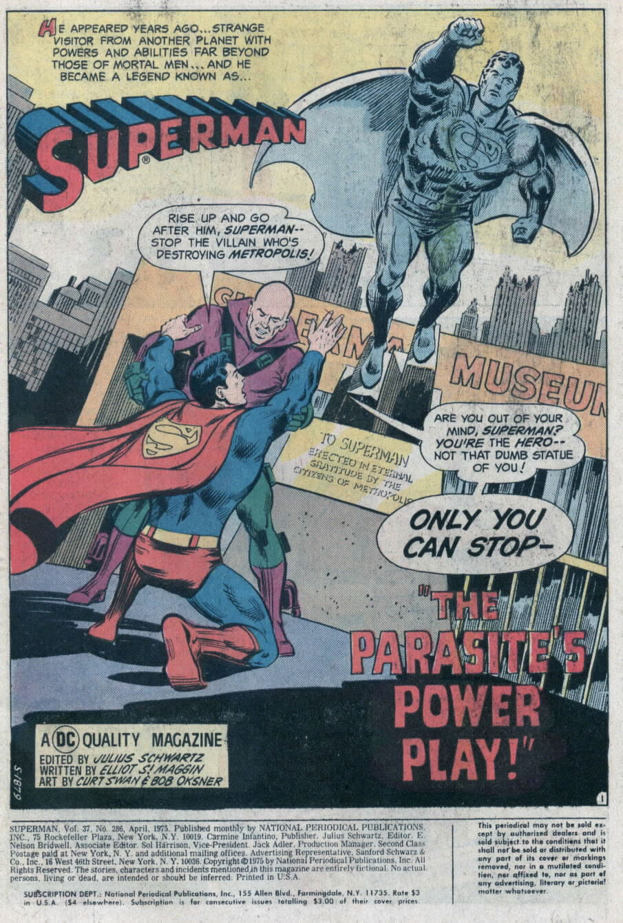 Read online Superman (1939) comic -  Issue #286 - 2