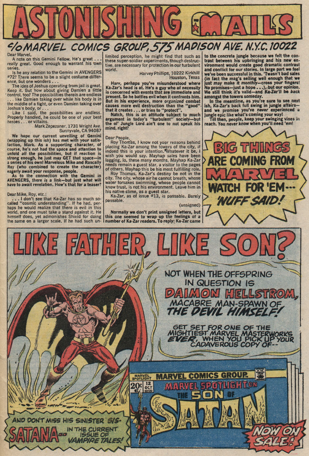 Read online Astonishing Tales (1970) comic -  Issue #20 - 21